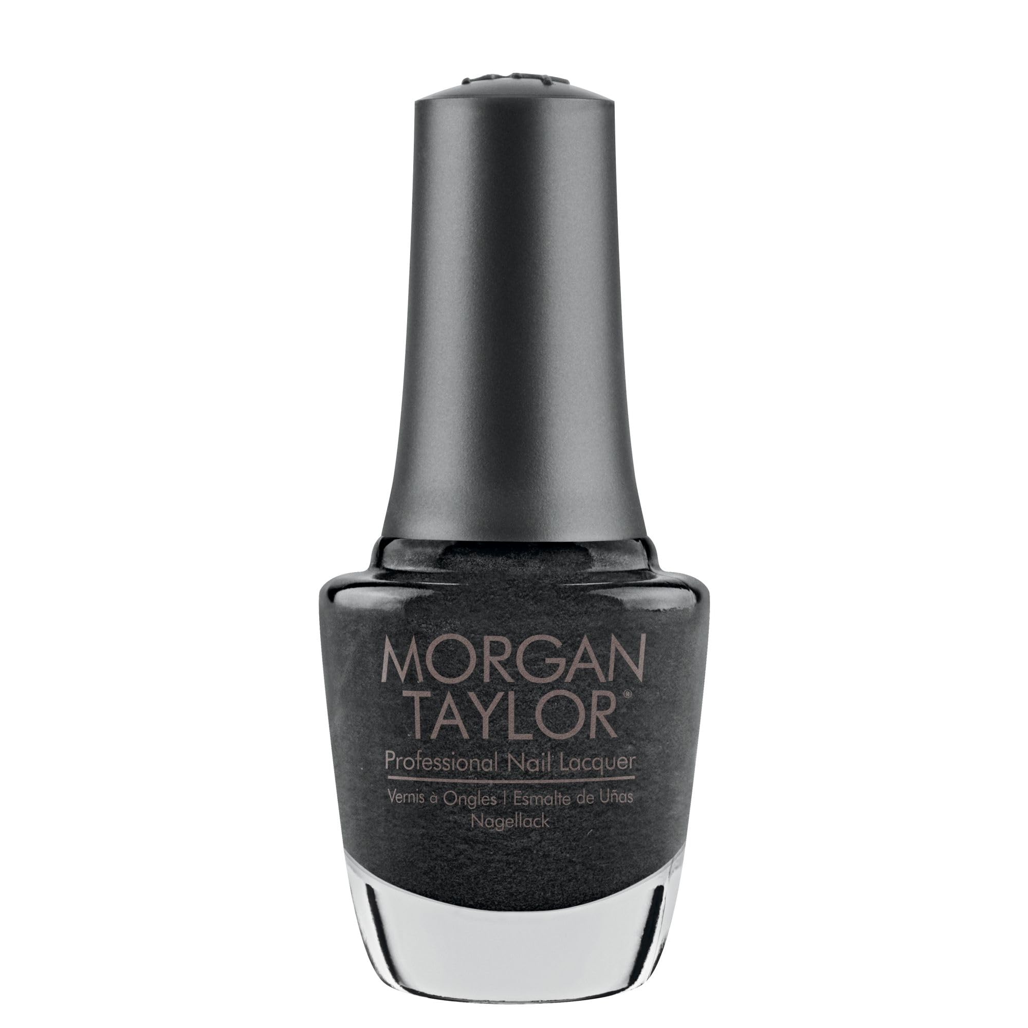Morgan Taylor Nail Lacquer (Metaling Around) Black Nail Polish, Finger Nail Polish, Long Lasting Nail Polish, Black Nail Lacquer