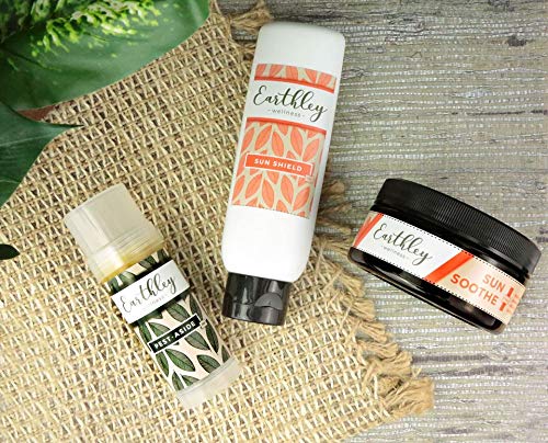 Earthley Wellness, All Natural Sun Shield, Protective Lotion Against Cellular Damage, Soothes Skin, Nourishes Skin, Blocks Free