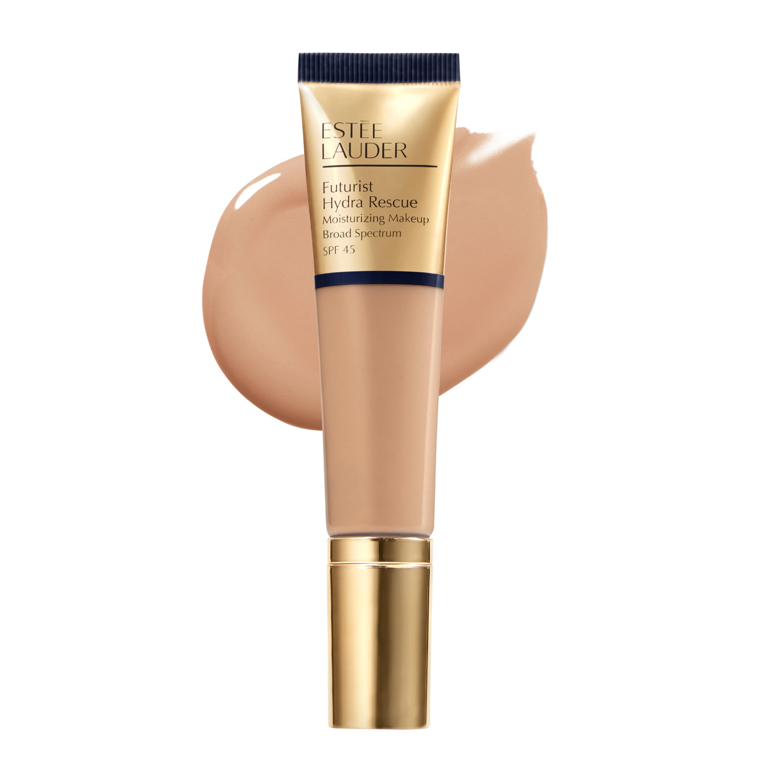 Est?e Lauder Futurist Hydra Rescue Moisturizing Foundation Makeup SPF 45 for a 12Hour Glow, 1.2 Fl Oz, 4N1 Shell Beige