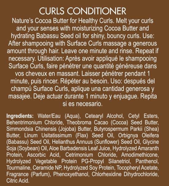 Surface Hair Curls Conditioner, 6 Fl Oz (Packaging May Vary)