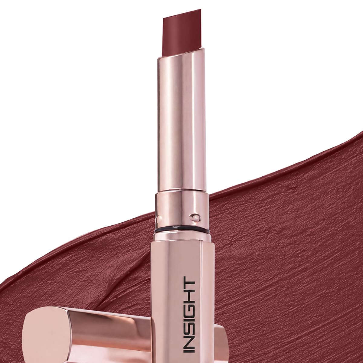 Insight Mousse Matte Lipstick  Mauve Souffle (4G) | Highly Pigmented | 12+ Hrs Long Stay | Lightweight Velvet Texture | Hydrati