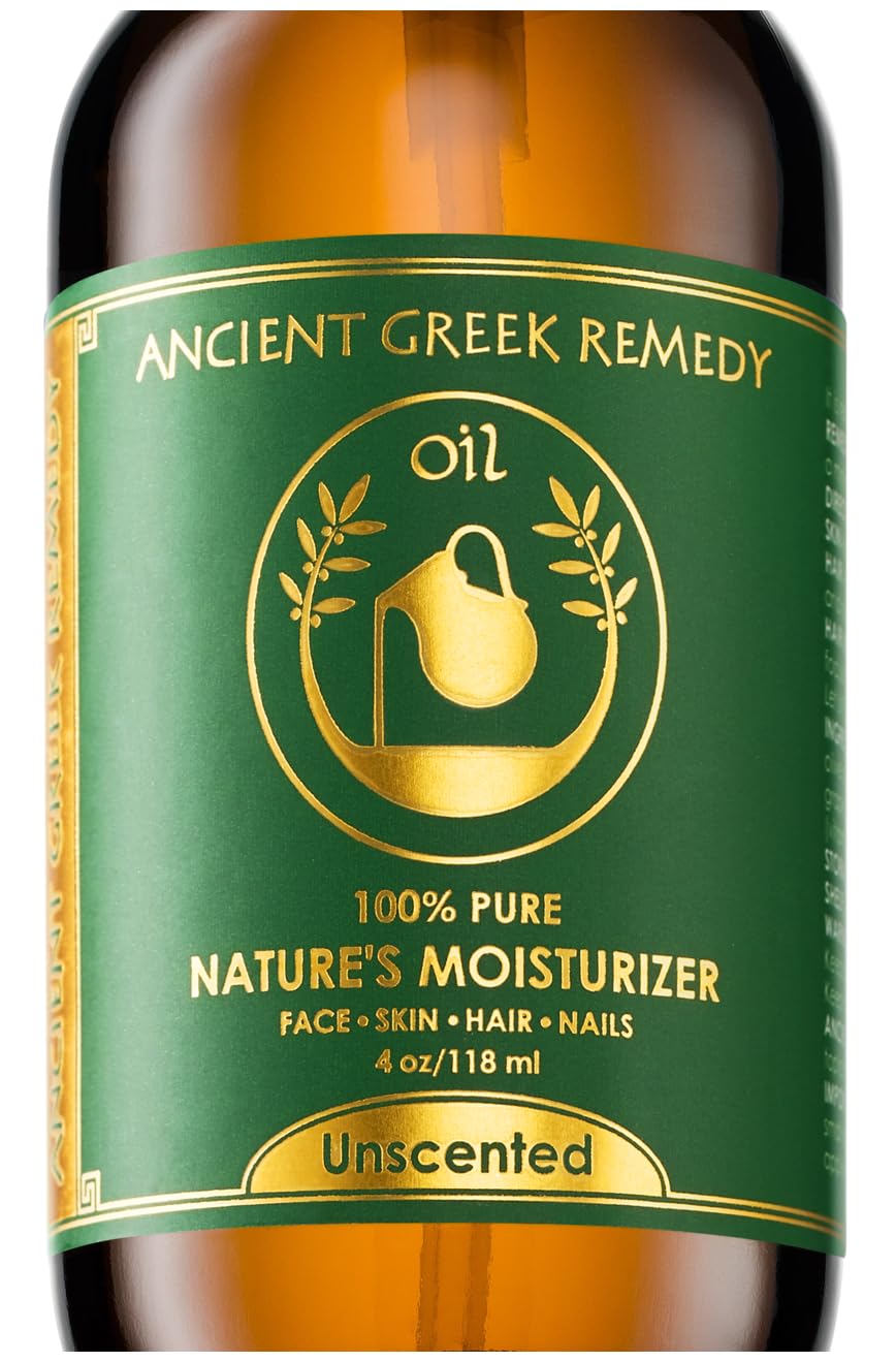 Unscented Organic Face And Body Oil Made Of Olive, Almond, Jojoba, Grapeseed, Sunflower, And Vitamin E Oil For Sensitive Dry Ski