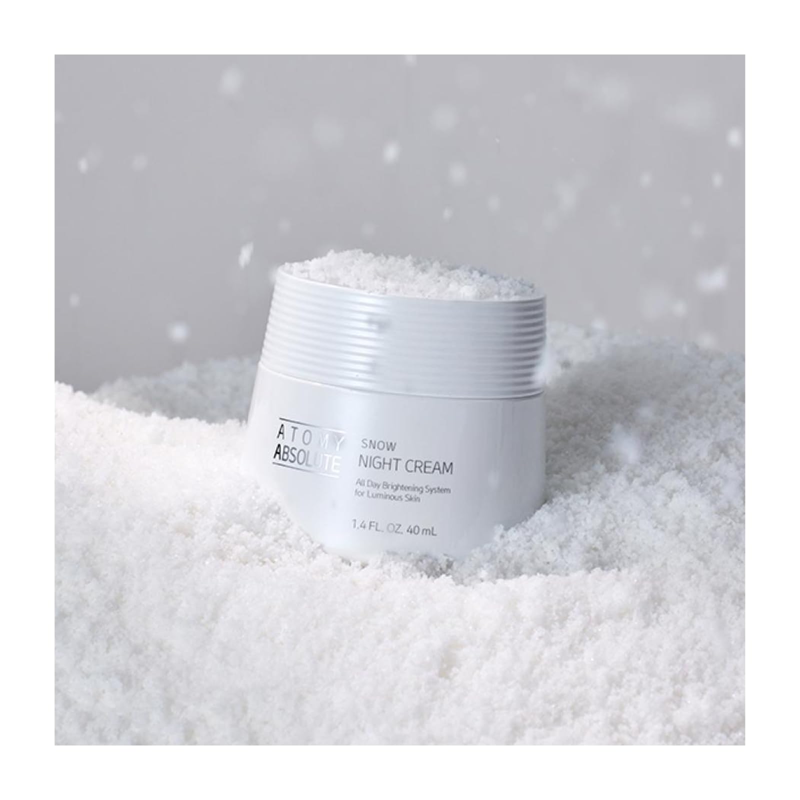 Hydrating Winter Cream with Moisturizing Formula, A Soft & Smooth Skin Appearance, For Atomy Absolute Snow NIGHT Cream (1.4FL.OZ