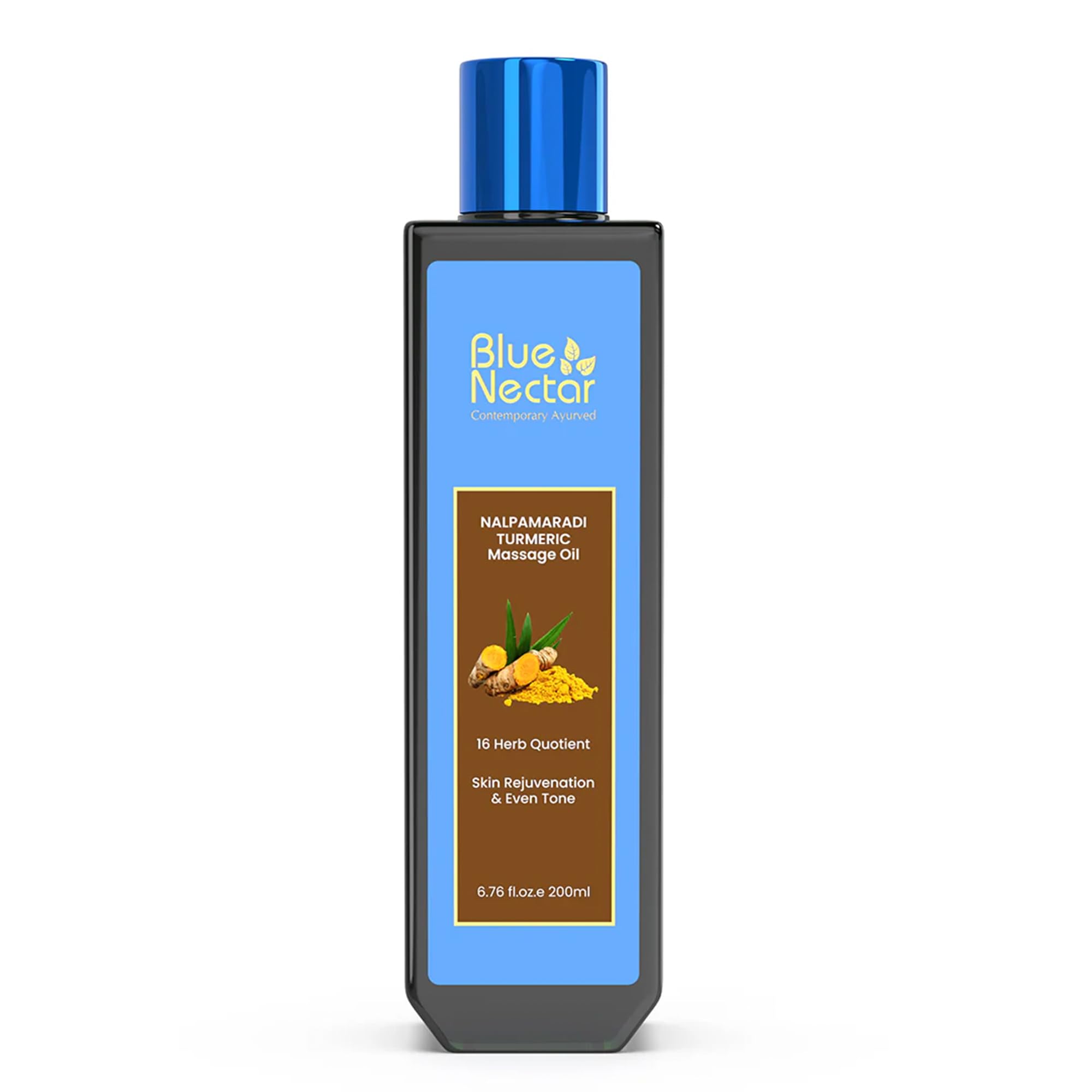 Blue Nectar Nalpamaradi Thailam Skin Brightening Treatment Oil | Plant Based Body Oil And Face Oil For Glowing Skin Infused With