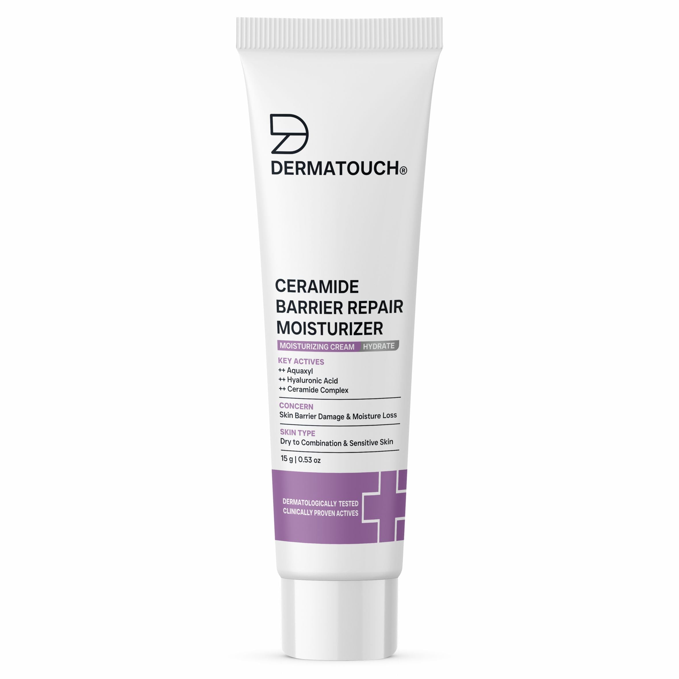 Dermatouch Ceramide Barrier Repair Moisturizer | Deep Hydration & Barrier Support | Helps Reduce Moisture Loss | 15G