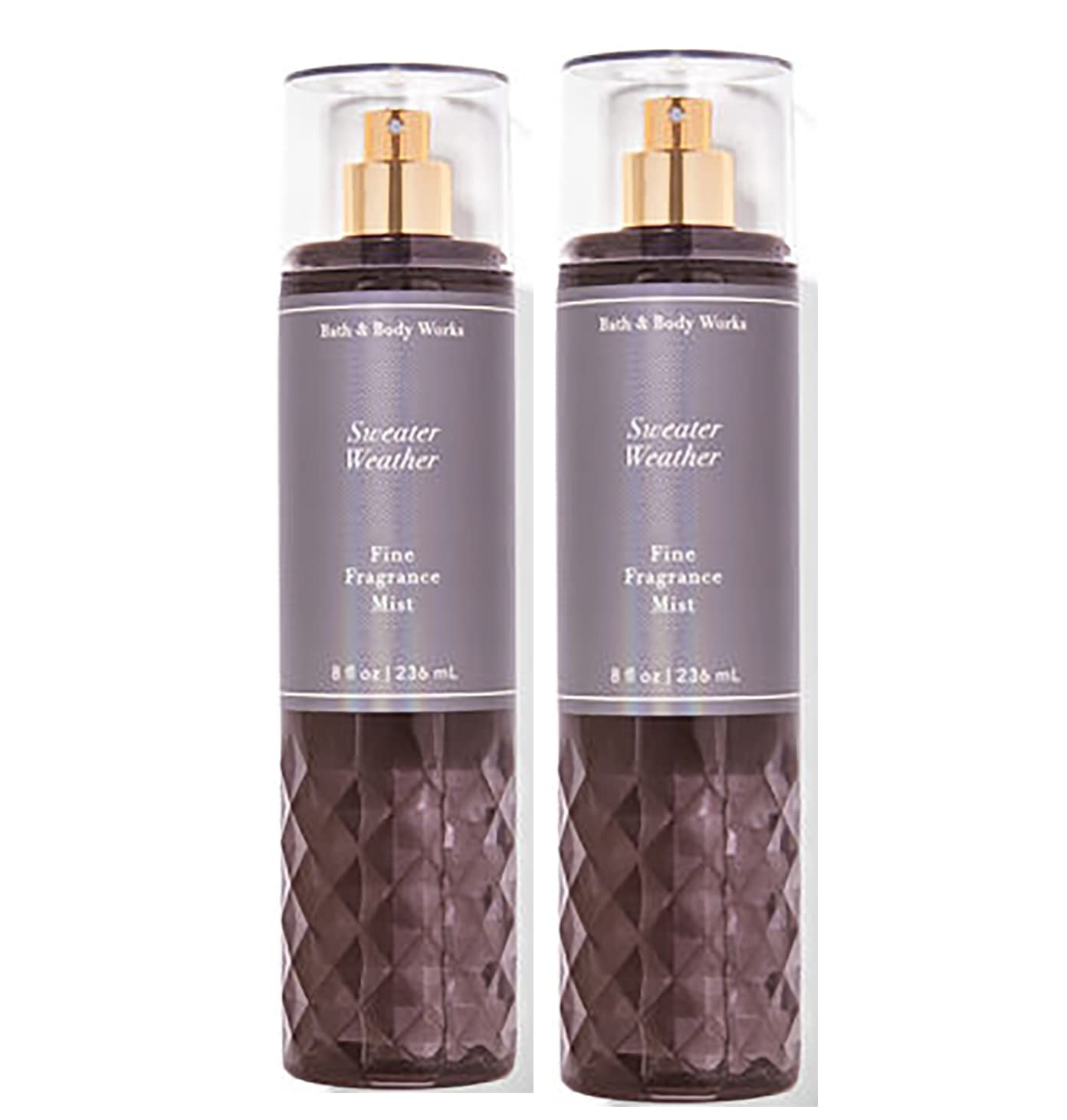 Bath & Body Works Bath And Body Works Sweater Weather Fine Fragrance Body Spray Mist Perfume Gift Set - Value Pack Lot Of 2 (Swe