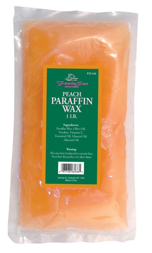 FantaSea Peach Paraffin Wax, 1 Bag (Pack of 3)