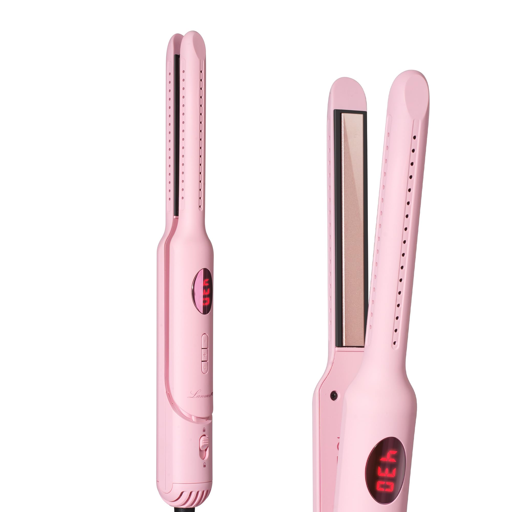 Lanvier Airflow Styler, Cool Curling Iron for Short Hair Pixie Cut&Bangs