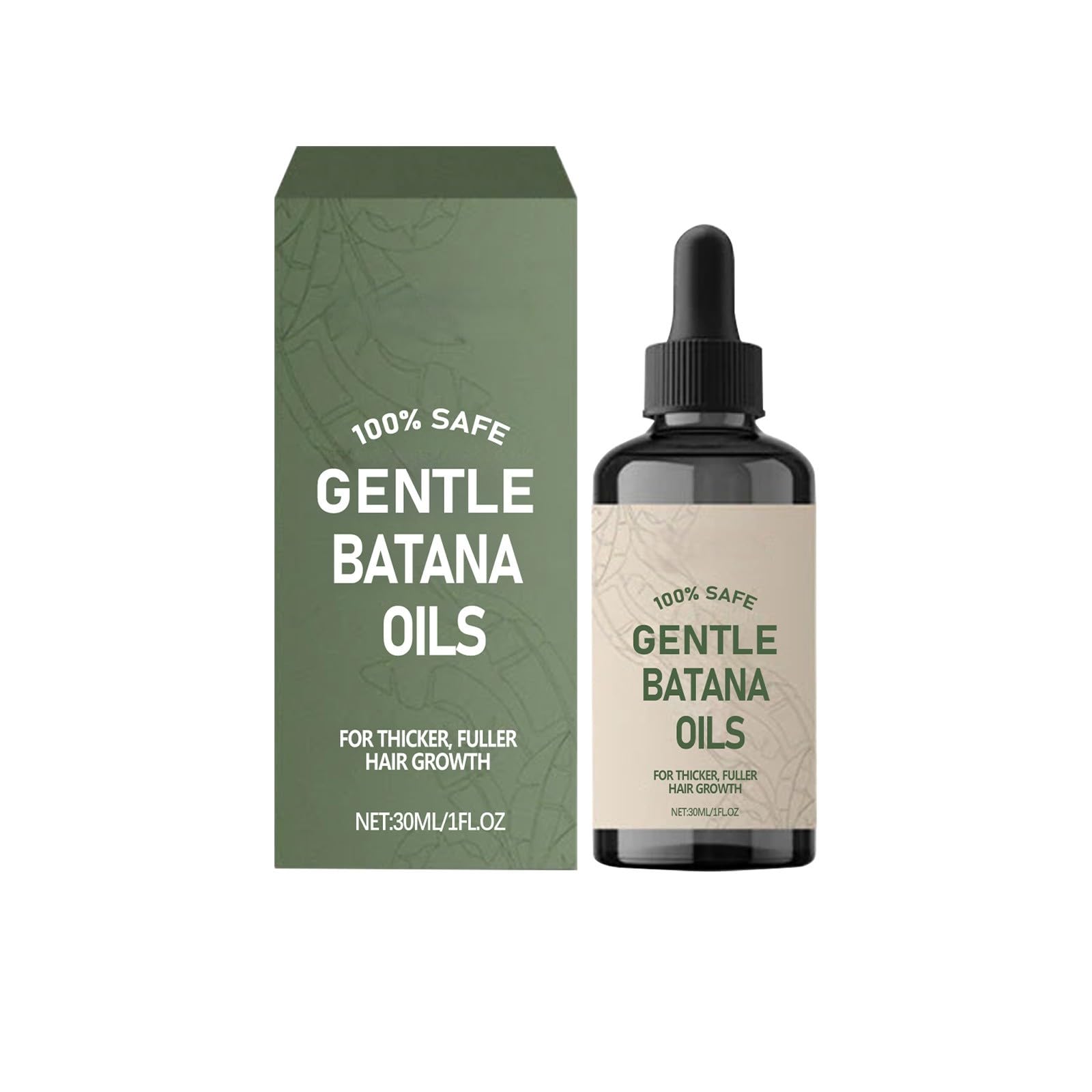 Gentle Batana Oils Hair Growth Oil, with Jojoba Seed Oil and Tocopherol, for Thicker, Fuller Hair, 1 fl oz