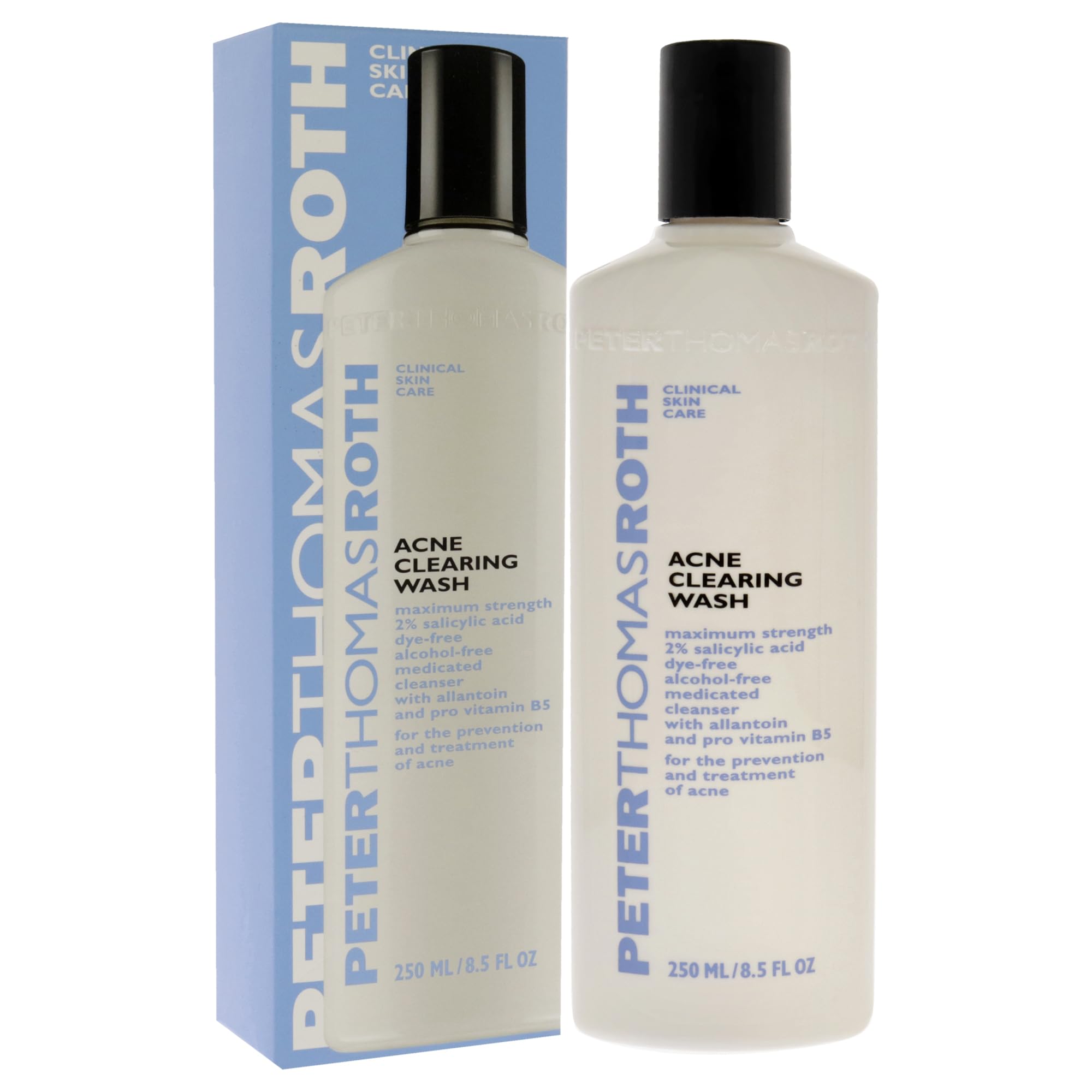 Peter Thomas Roth | Acne Clearing Wash | Maximum-Strength Salicylic Acid Face Wash, Clears Up And Helps Prevent Breakouts, 8.5 F