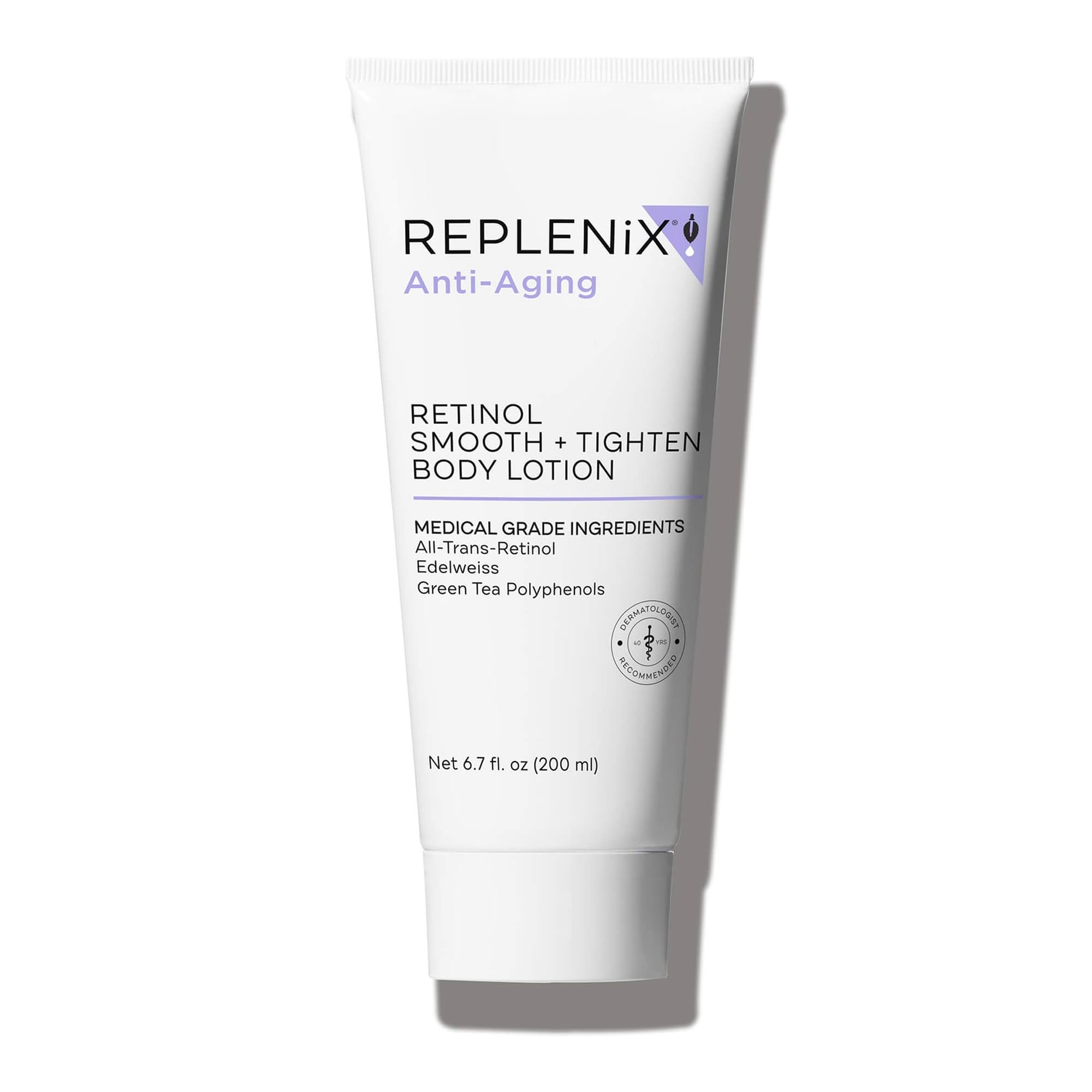 Replenix Retinol Smooth + Tighten Body Lotion, Medical-Grade Anti-Aging Brightening Body Cream for Cellulite & Sagging Skin (6.7