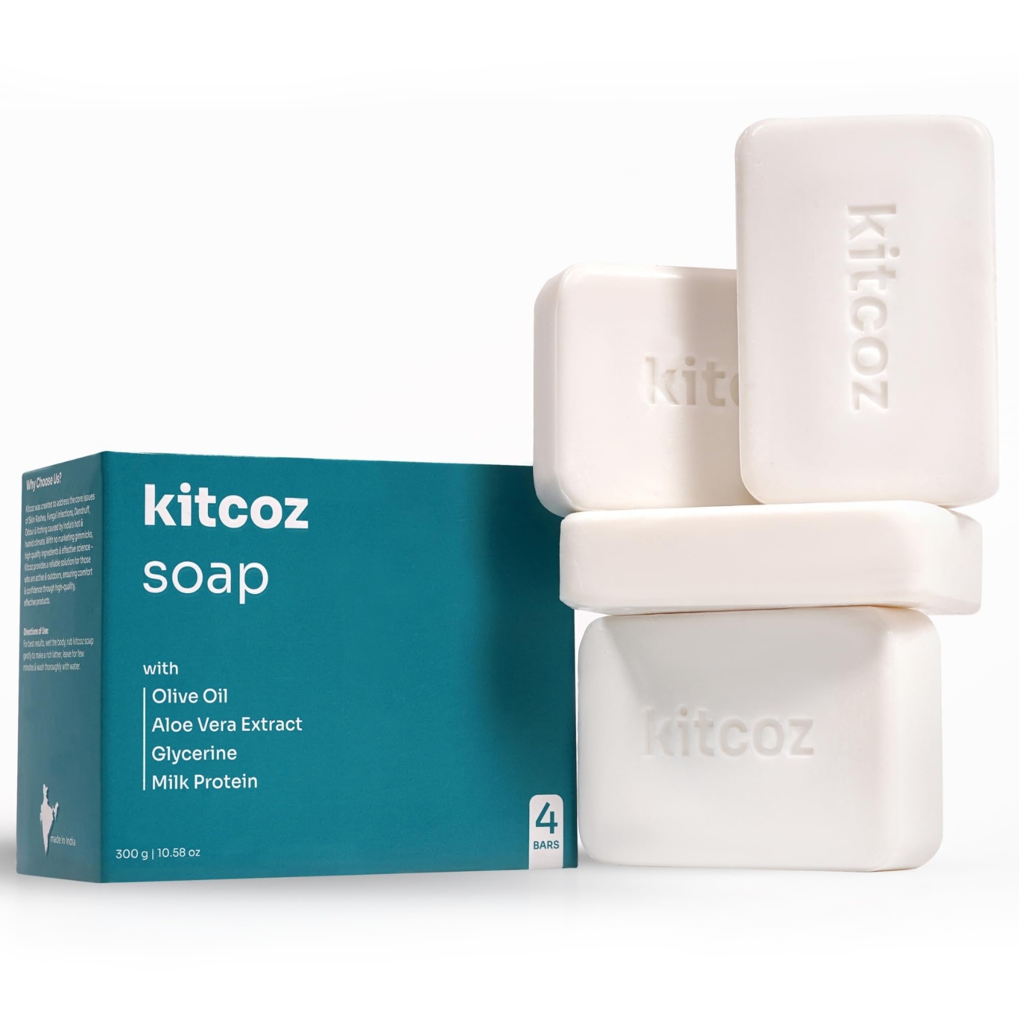 Kitcoz Anti Fungal & Anti Bacterial Soap For Intensive Fungal Infections Of The Skin | Anti Itching Soap - Good For All Types Of