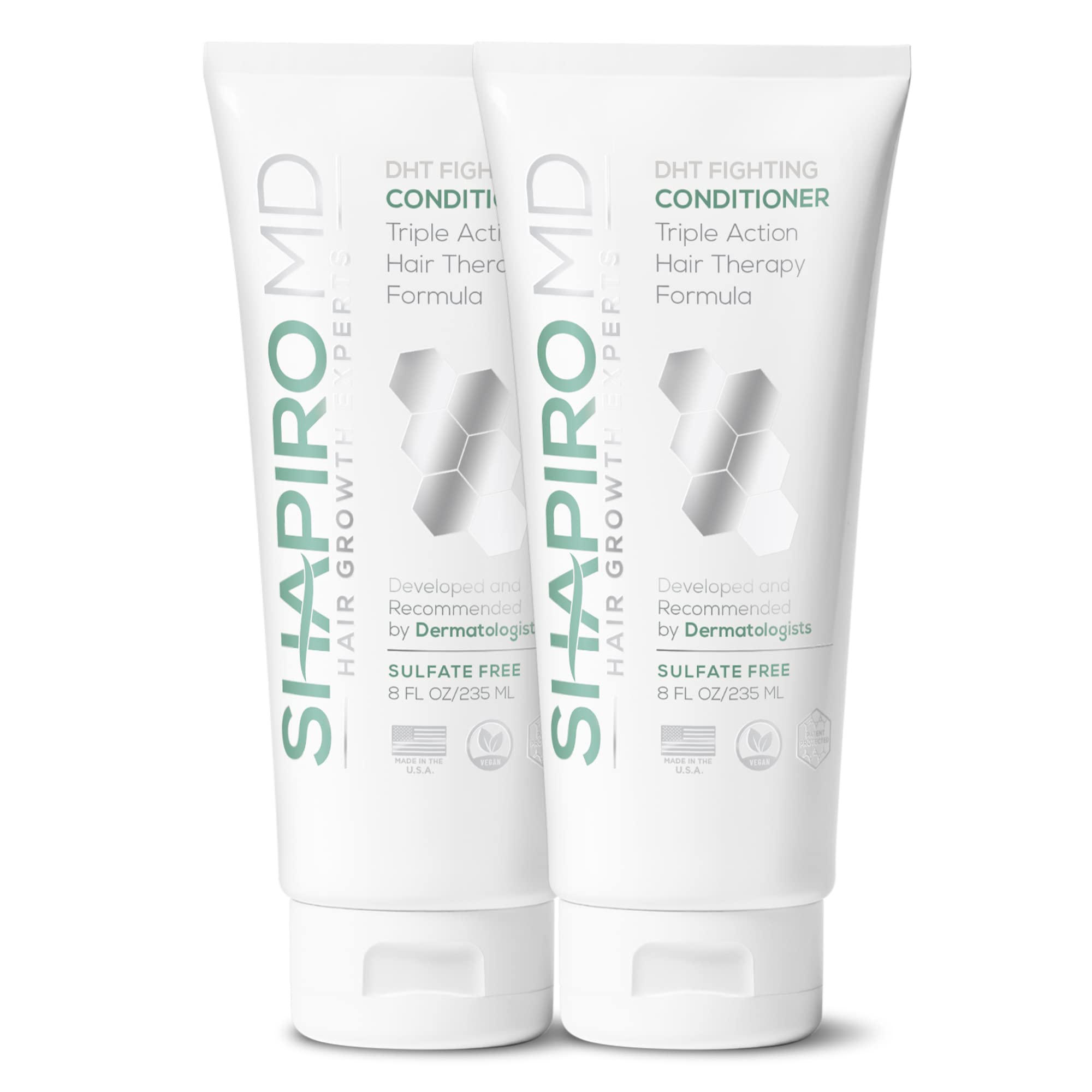Shapiro MD Hair Growth Experts Hair Loss Conditioner, DHT Fighting Vegan Formula for Thinning Hair Developed by Dermatologists, 