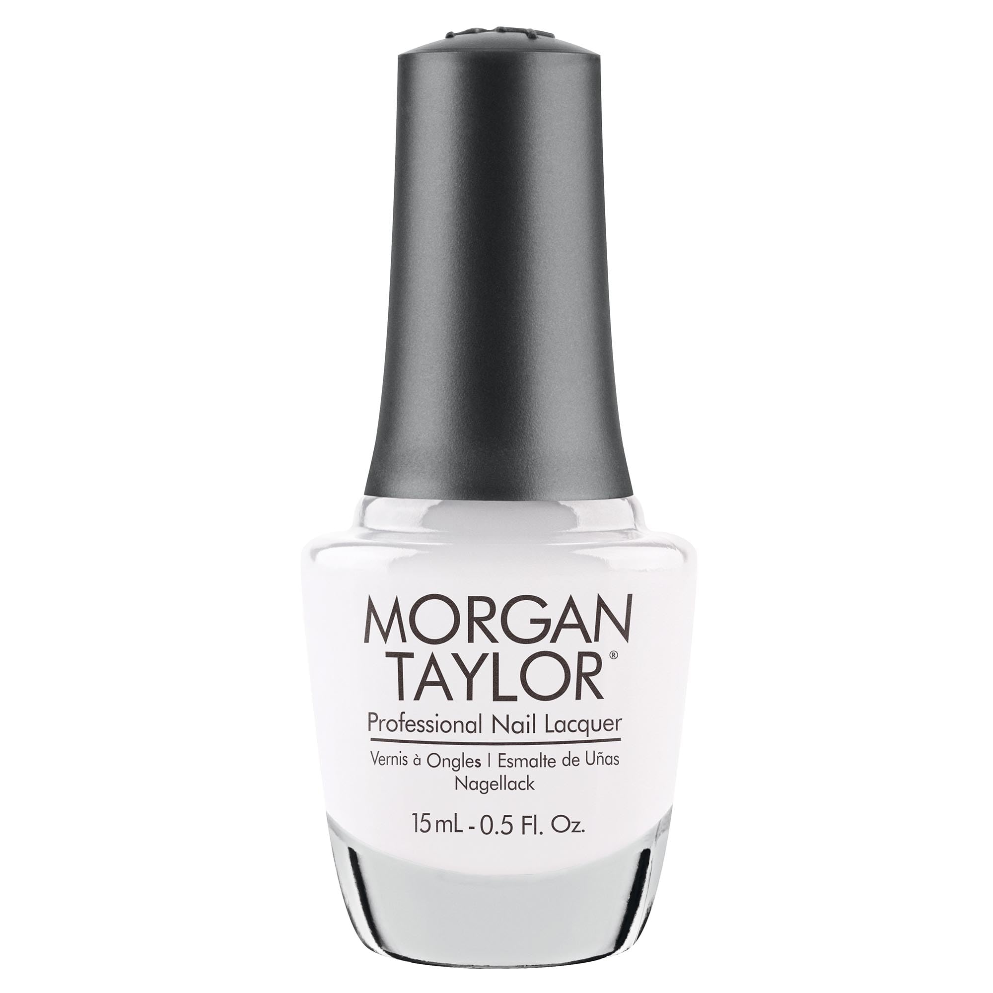 Morgan Taylor Nail Lacquer (Magic Within Nail) White Professional Lacquer, Vibrant, Chip-Resistant, Fast-Drying, Long-Lasting, H