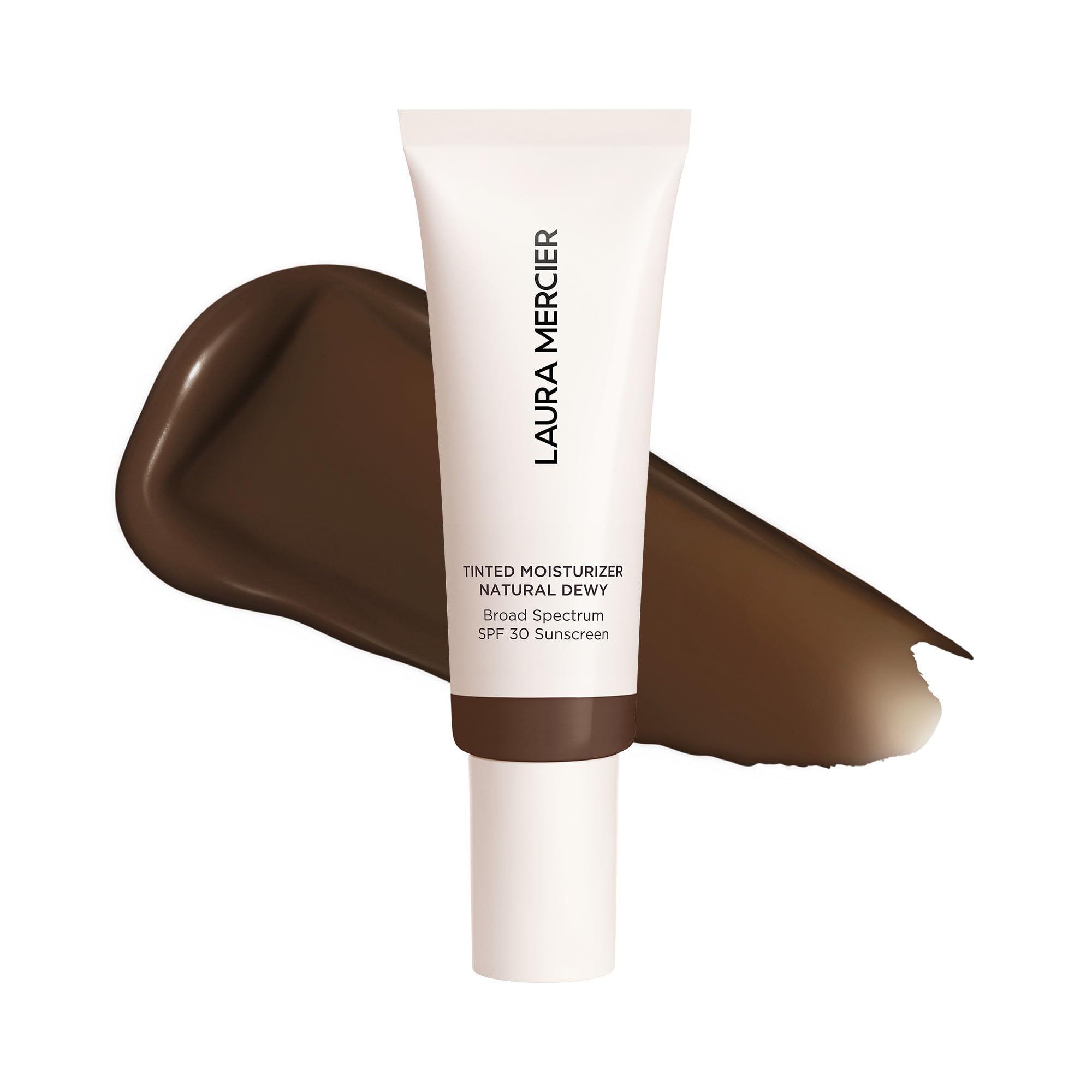Laura Mercier Tinted Moisturizer Natural Dewy with SPF 30: 24HR+ Hydration, Long Lasting, Sheer to Light, Buildable Coverage, De