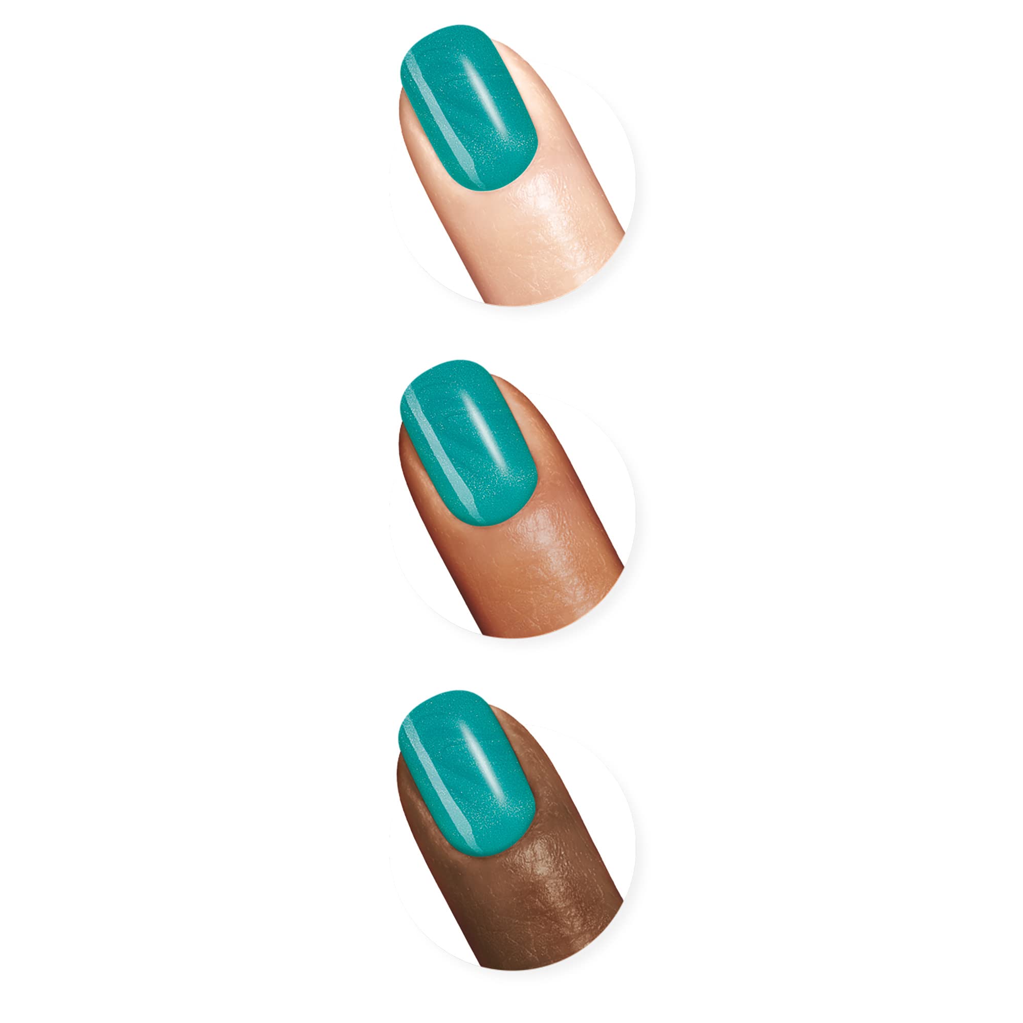 Sally Hansen Xtreme Wear Nail Polish, Streak-Free, Shiny Finish, Long-Lasting Nail Color, Jazzy Jade, 0.12 Fl Oz