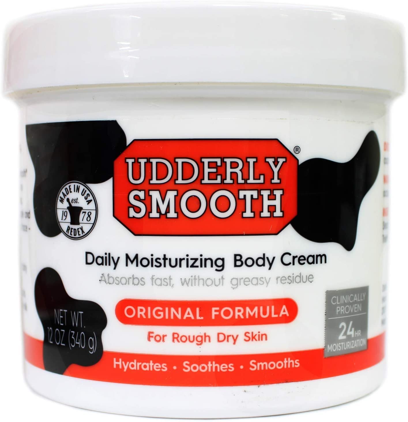 Udderly Smooth Body Cream 12 oz (Pack of 5)