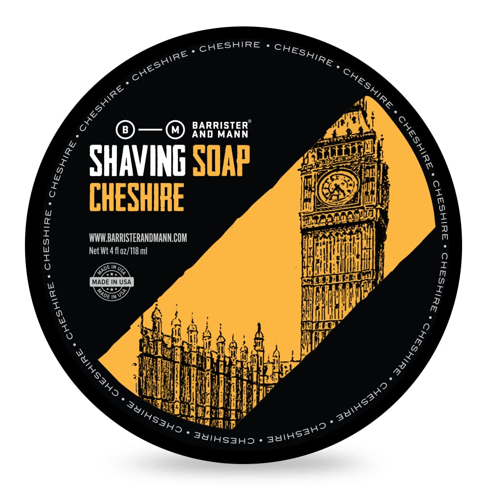 Barrister and Mann Shaving Soap | Luxury Dense, Rich & Creamy Lather Tallow Wet Shave Puck Notes of American Clary Sage, Bergamo