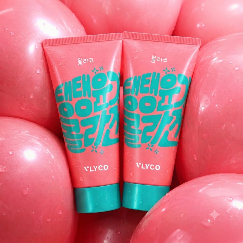 Produco VLYCO Collagen Glazed Foaming Facial Cleanser(100ml/3.38 floz) 2Pack (Korea Beauty Cosmetic