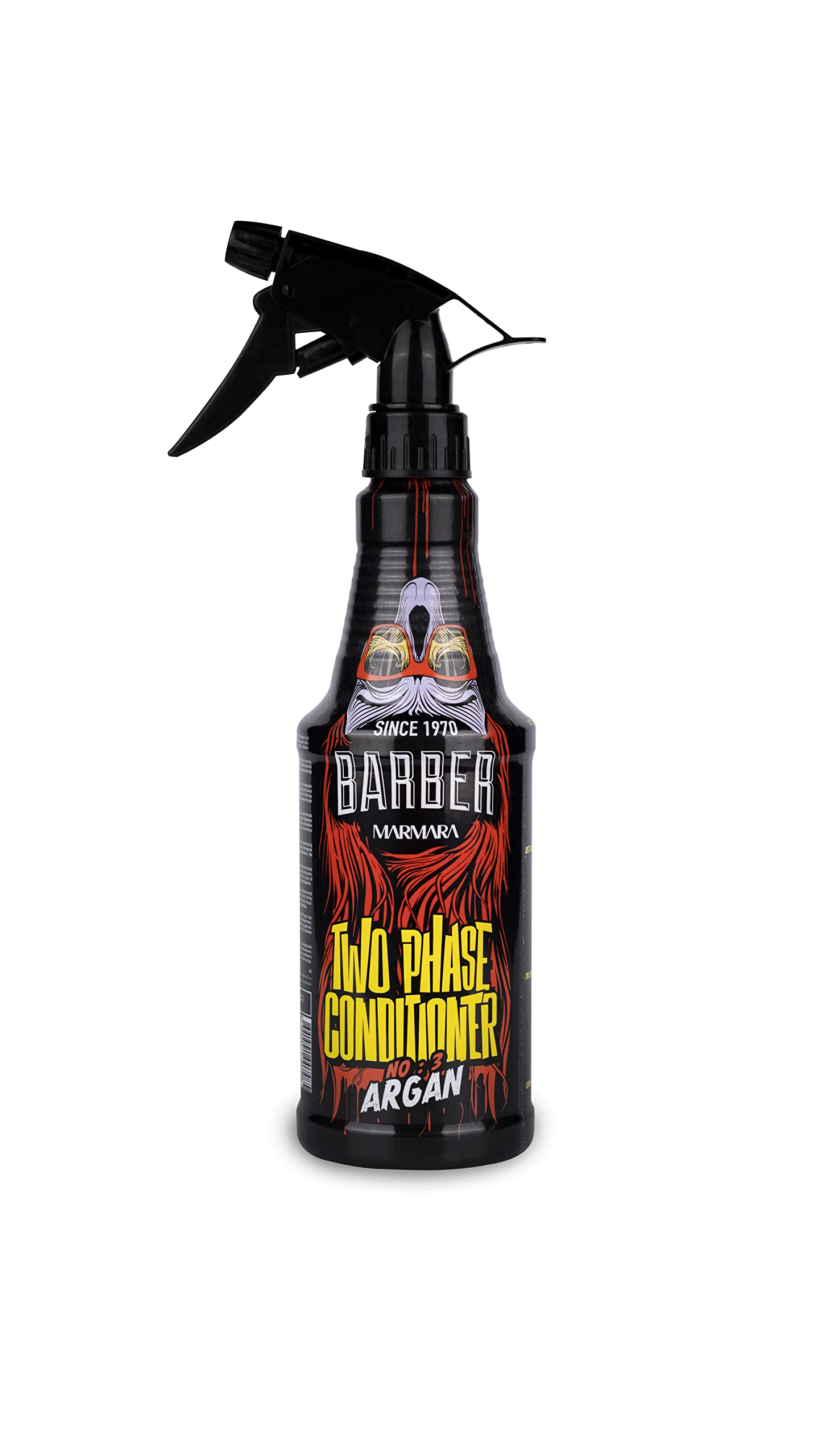 Barber Marmara Leavein Conditioner Spray Mens No.3 Argan 500 ml Hair Care Treatment for Damaged Hair, Heat Protection, Detangl