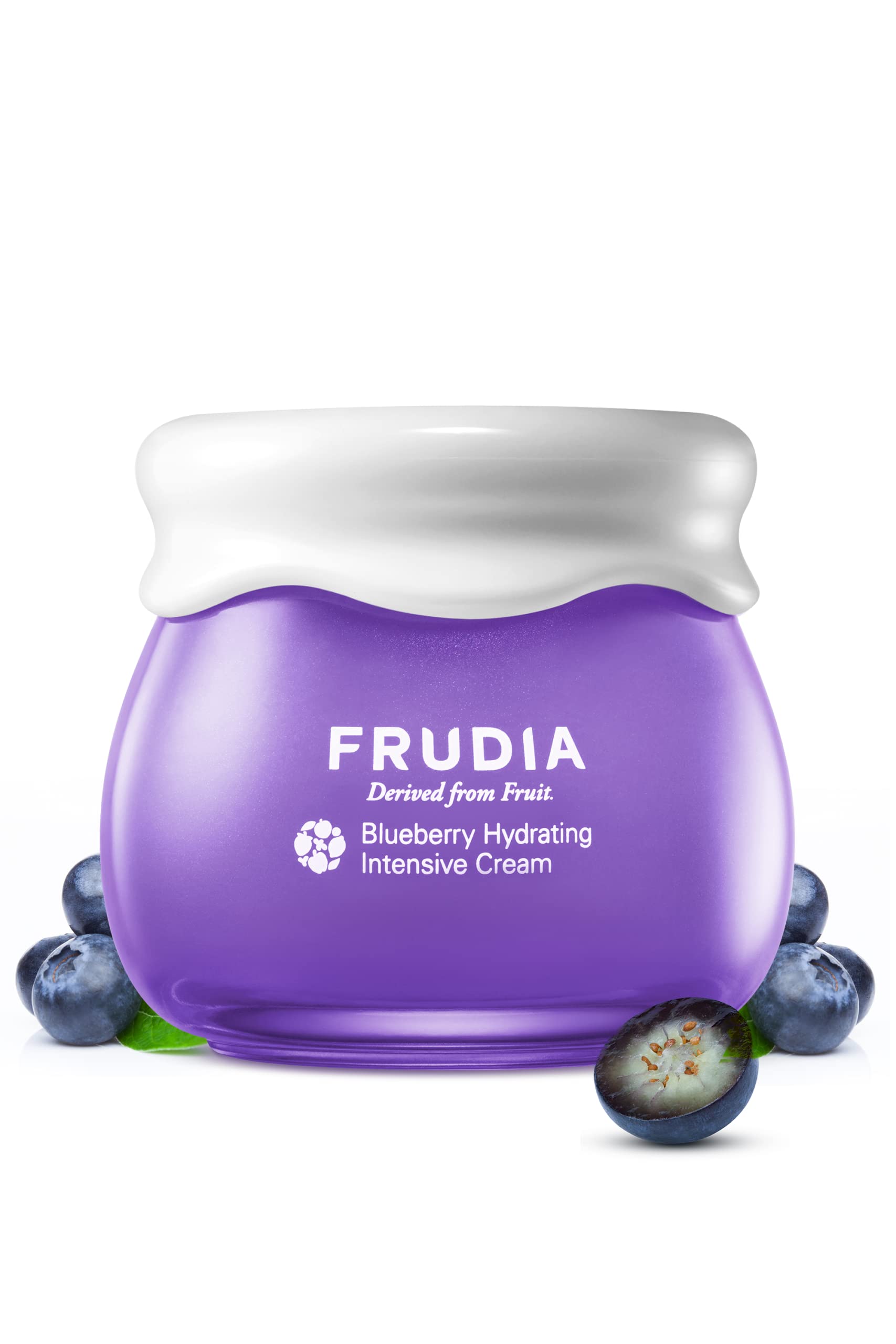 Frudia Welcos Blueberry Hydrating Intensive Cream | Vegan Facial Moisturizer W/Blueberry Extract, Vegan Panthenol, Ws Bs Care Ex