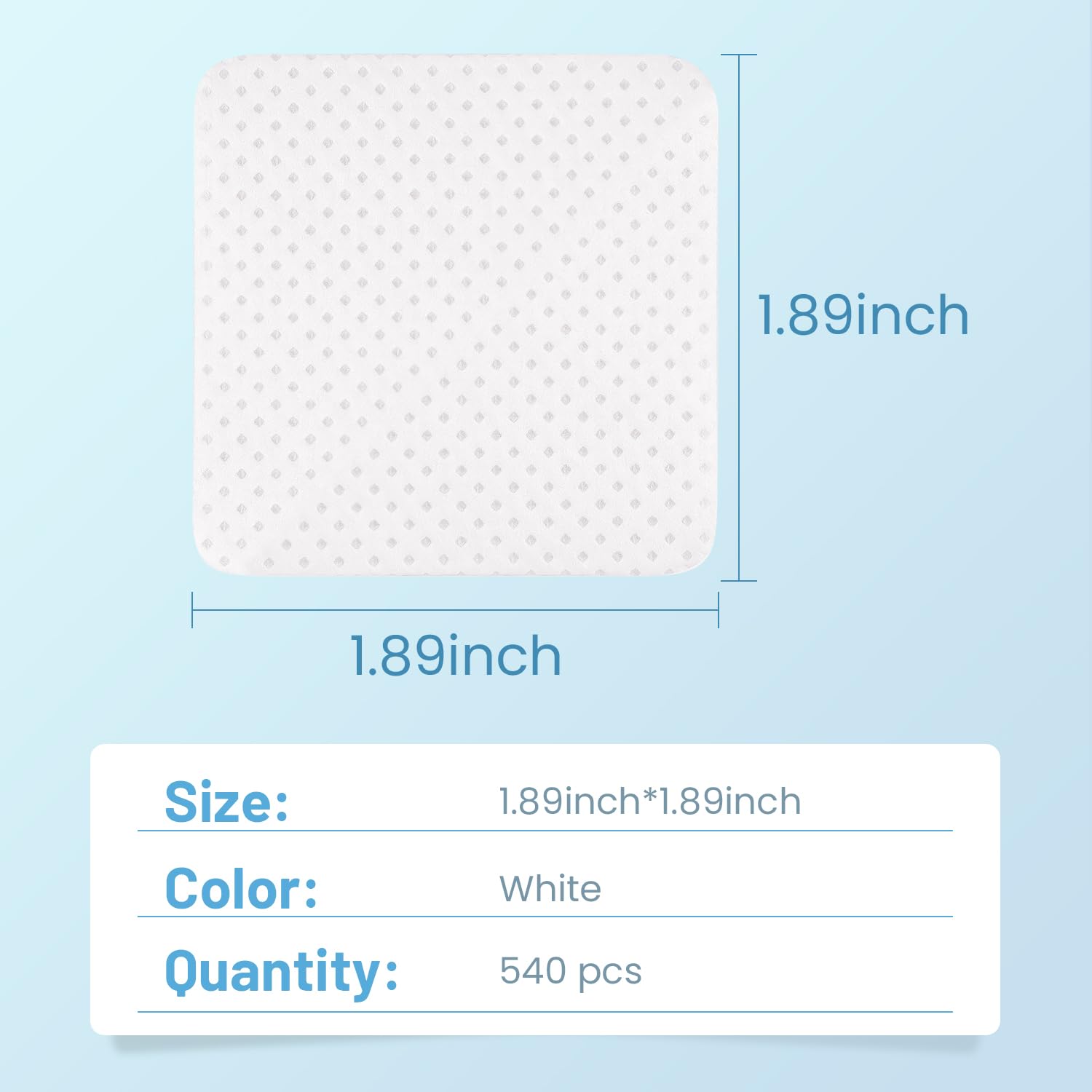 Lint Free Nail Wipes, Nail Polish Remover Pads 540Pcs Eyelash Extension Wipes, Soft Non-Woven Acetone Nail Polish Remover Pads N