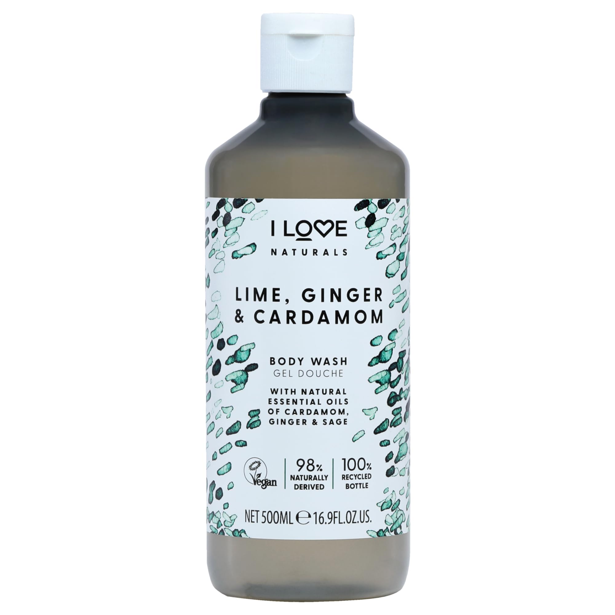 Naturals Body Wash - Lime Ginger And Cardamon By I Love Cosmetics For Women - 16.9 Oz Body Wash