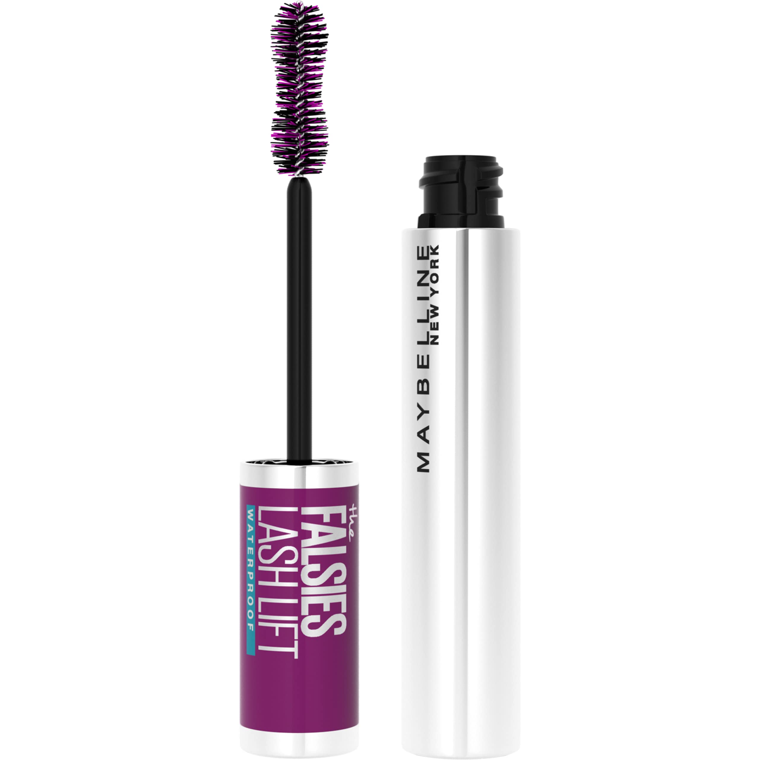 Maybelline The Falsies Lash Lift Waterproof Mascara Volumizing, Lengthening, Lifting, Curling, Multiplying, Eye Makeup, Very Bla