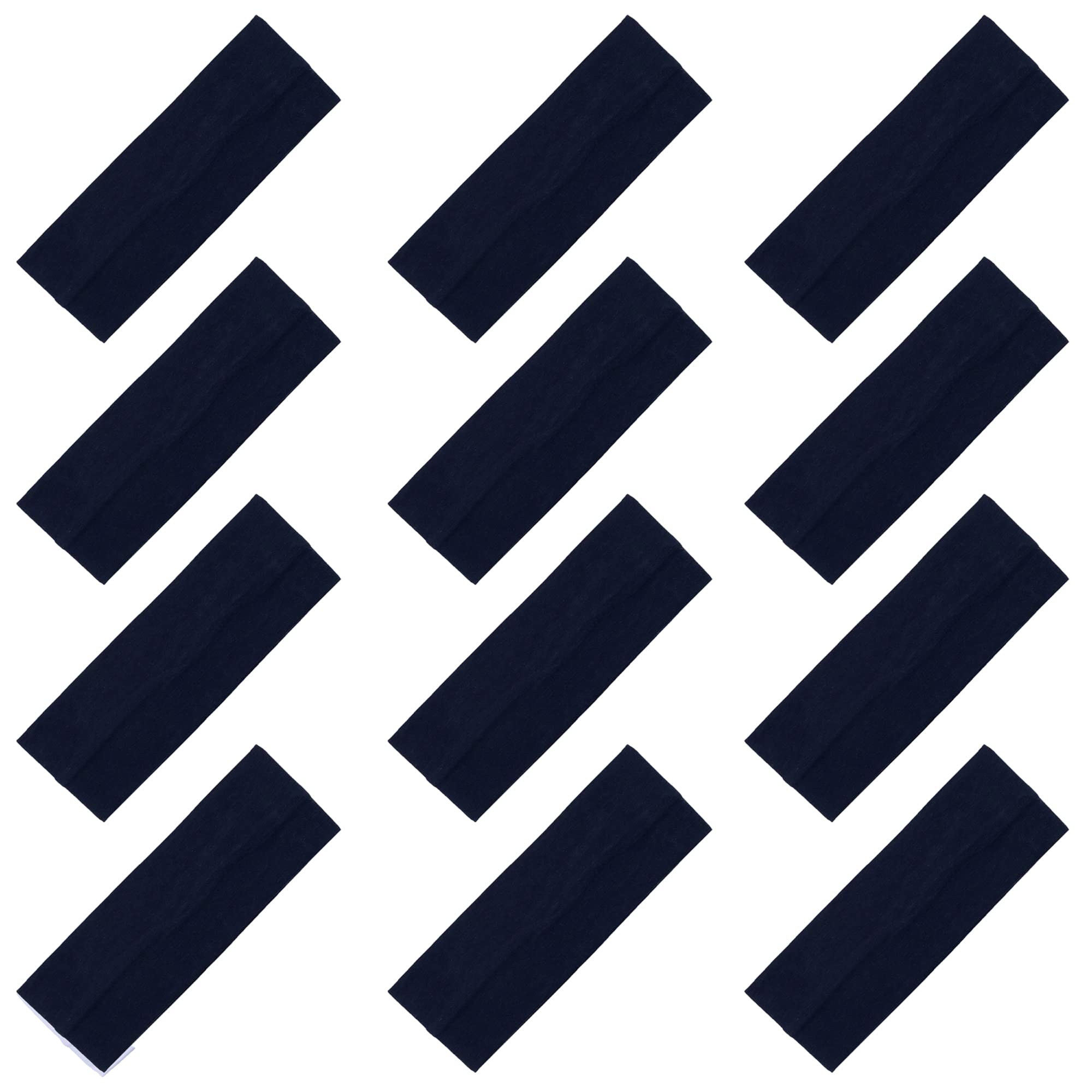 3'' Wide Cotton Headbands Pack Stretch Elastic Yoga Soft and Stretchy Sports Sweatbands Fashion Headband for Teens Women Girls M