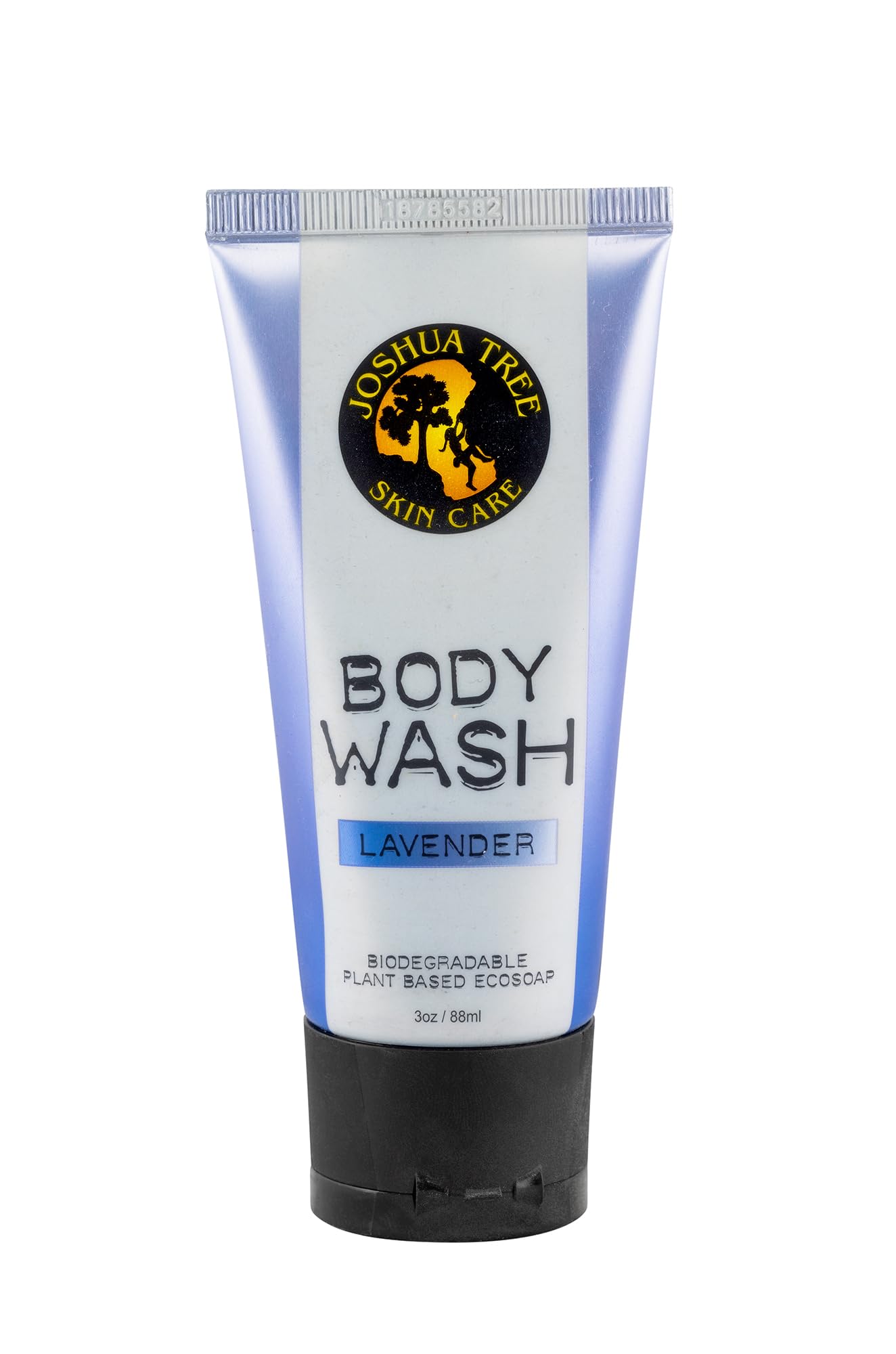JOSHUA TREE 3 oz. Body Wash, Shampoo - Biodegradable Plant Based Eco Soap with Organic Ingredients (Lavender)
