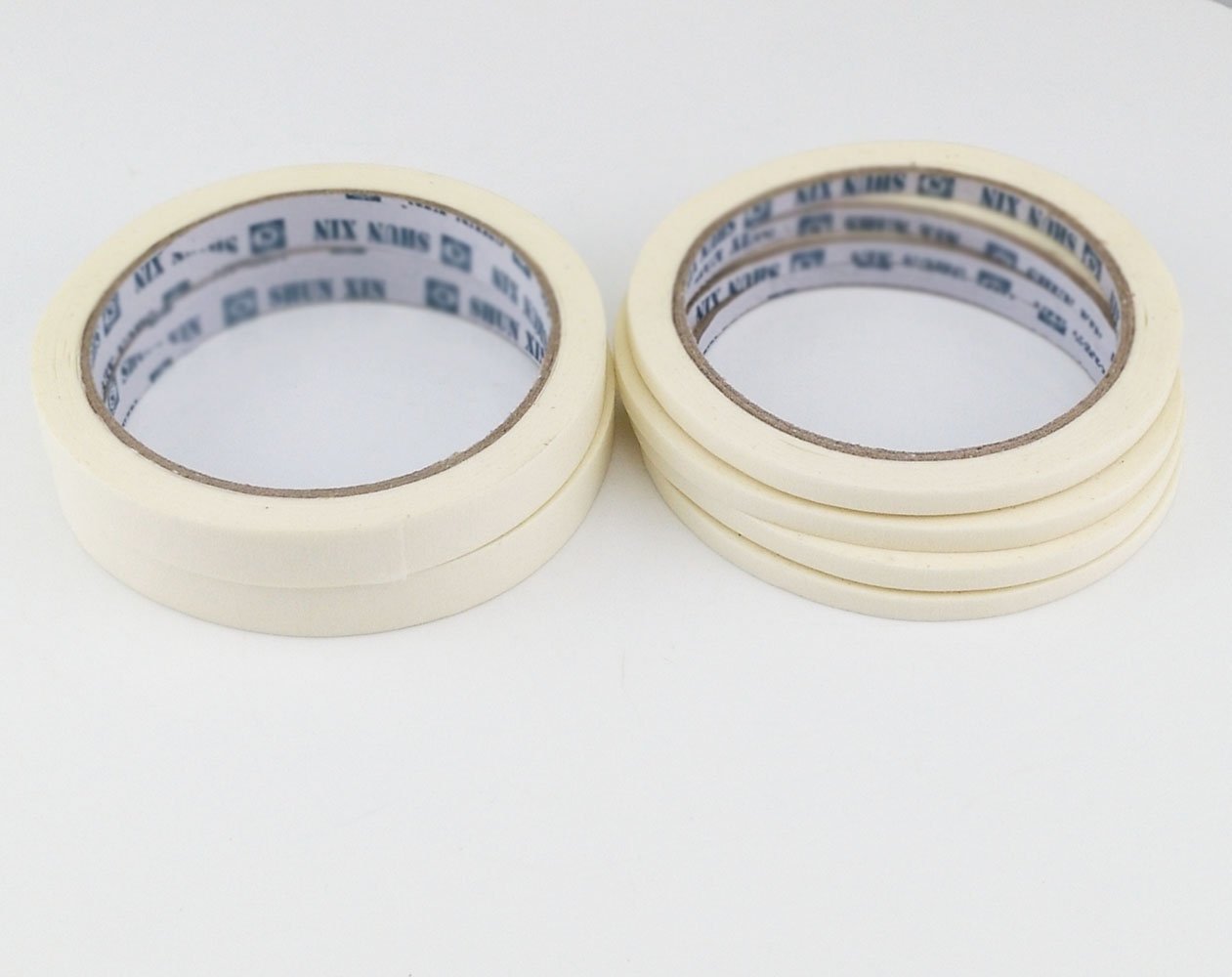 Yueton Pack Of 6 Soft Manicure Nail Art Tips Guide Tapes Striping Line Sticker Decor Tool