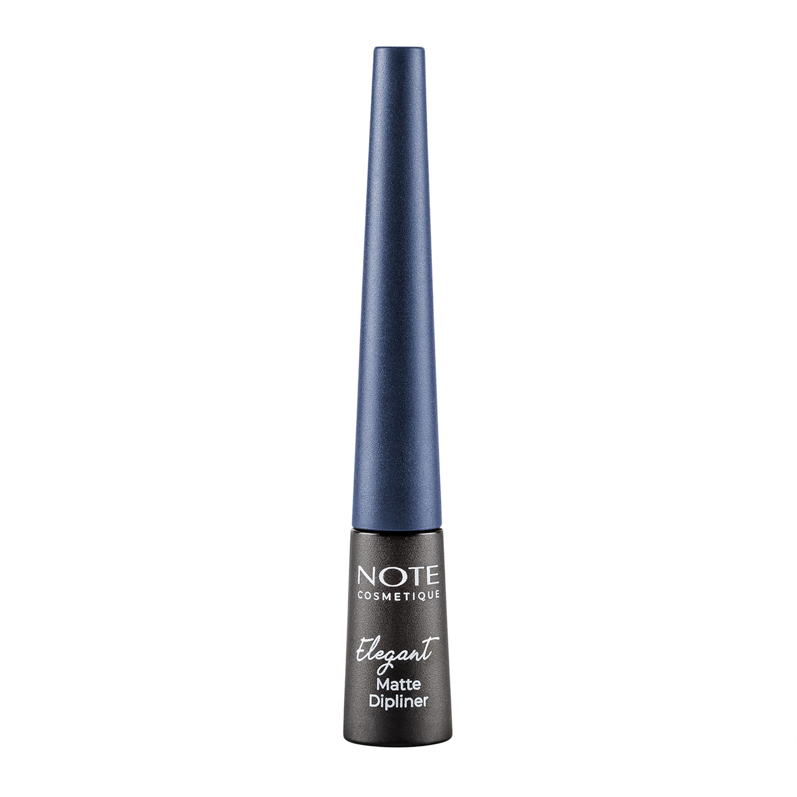 NOTE Cosmetique Elegant Matte Dipliner - Smudgeproof Liquid Eyeliner with Felt Tip - Waterproof Eyeliner - 03 Navy Blue - 0.085 