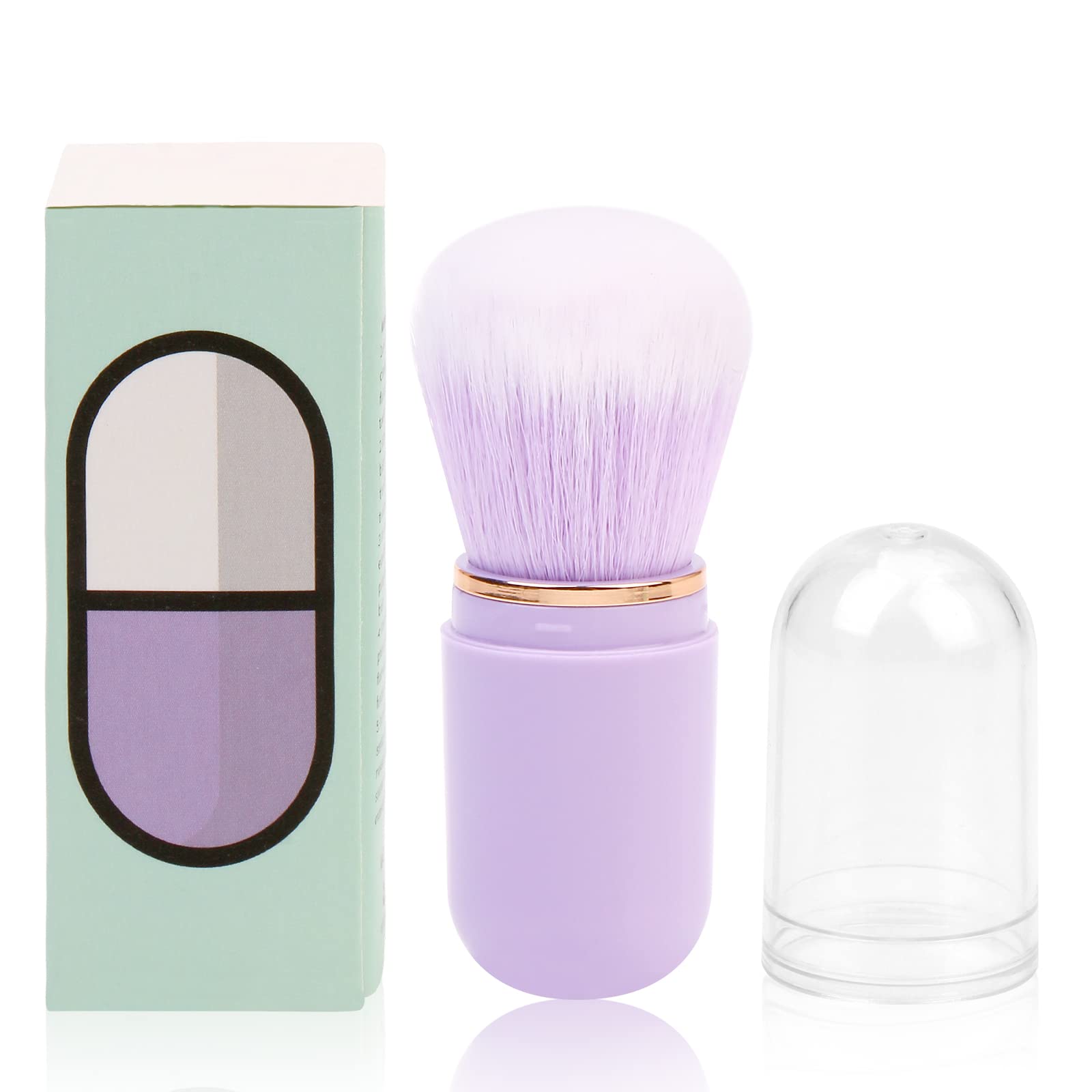 Unimeix Retractable Kabuki Brush Travel Makeup Brushes Face Blush Brush Foundation Brush For Liquid Makeup, Powder, Contouring,