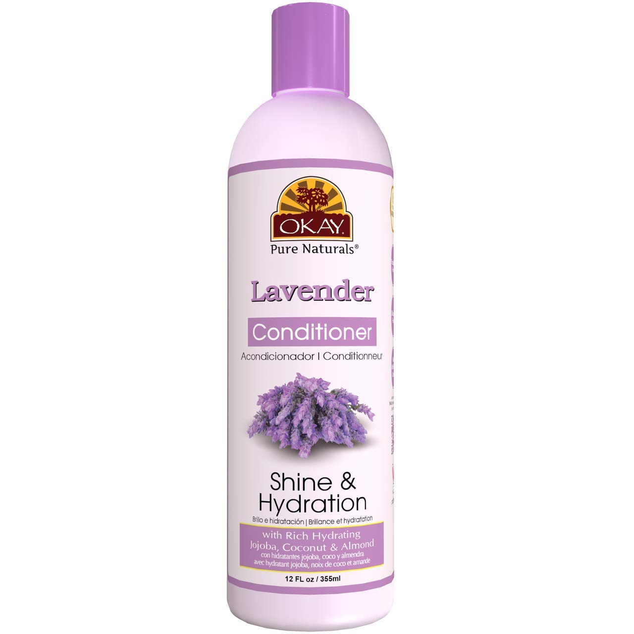 Okay Lavender Shine&Hydration Conditioner Helps Replenish,Nourish and Hydrate Hair Sulfate,Silicone,Paraben Free For All Hair Ty