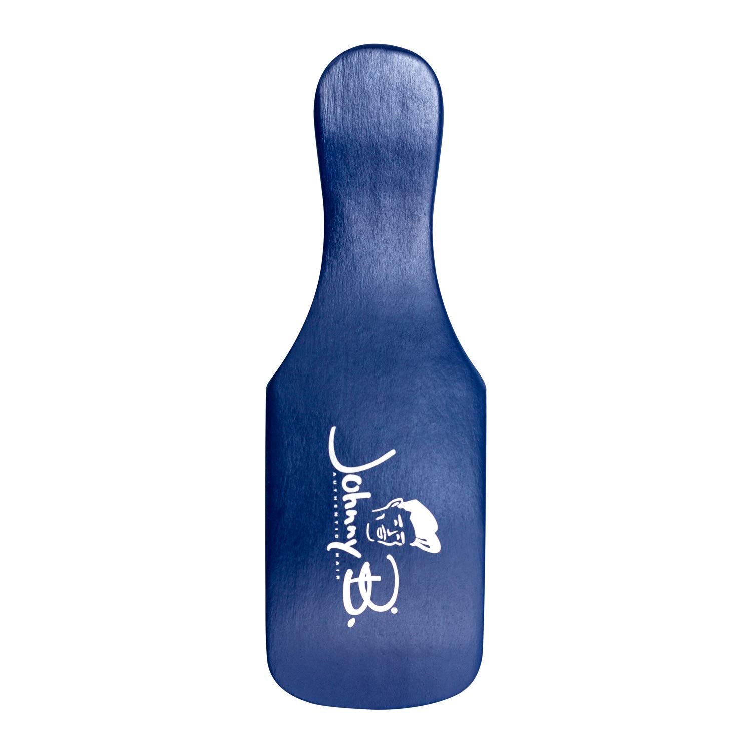 JOHNNY B. Professional Compact Barber Brush, Soft Nylon Bristles (Blue)