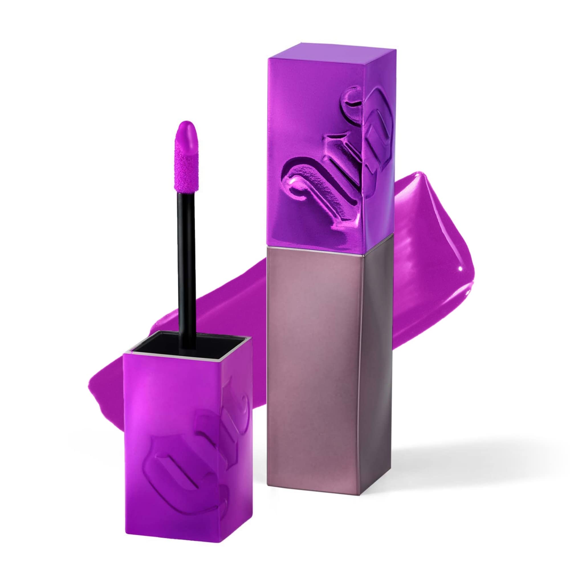 Urban Decay Vice Lip Bond Glossy Longwear Liquid Lipstick (No Restraints - Fuchsia Purple), Transfer-Proof, Smudge-Proof, Bold L