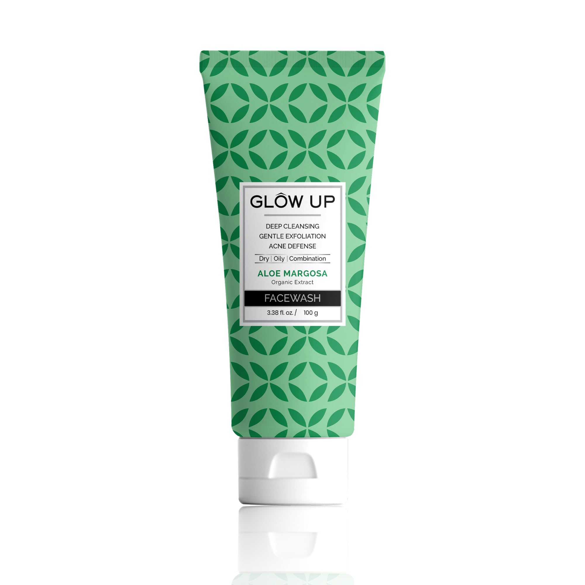 Aloe Margosa Facewash  100G | Deep Cleansing | Gentle Exfoliation | Acne Defense | Organic Extract | For All Skin Types | Men A