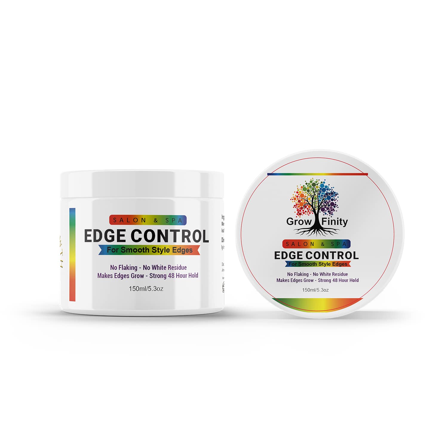 GrowFinity Hair Growth Gel with Biotin and Argan Oil for Rapid Growth | Strong 48Hour Hold Styling Gel for Edges | Extra Large 