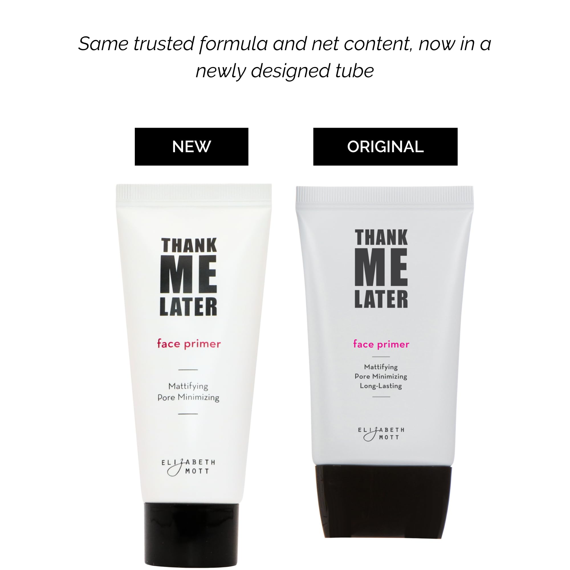Elizabeth Mott Thank Me Later Face Primer - Mattifying Makeup Base Primer For Shine And Oil Control - Pore Minimizer And Hides W