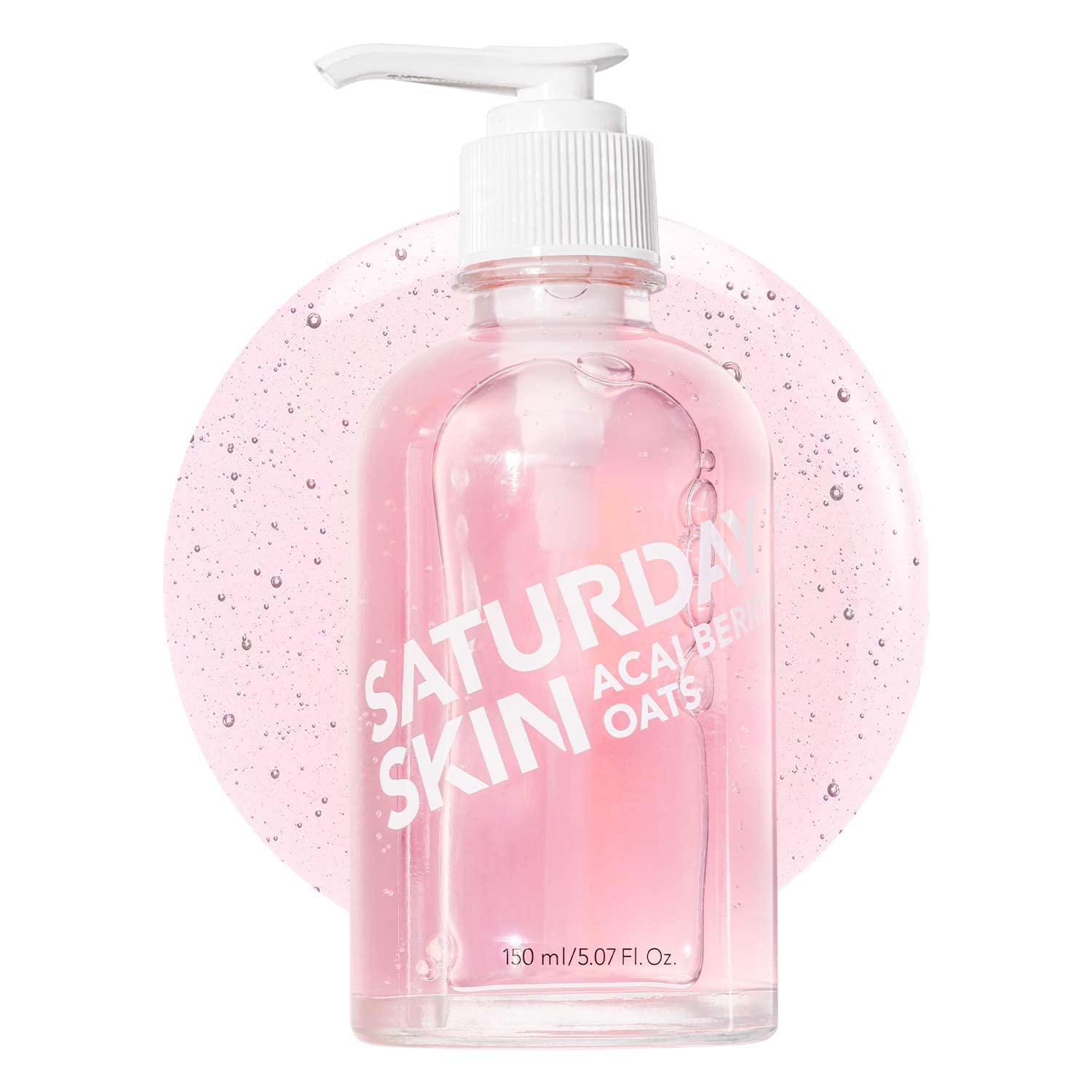 Saturday Skin Hydrating Gentle Facial Gel Cleanser Makeup Remover Sensitive Skin Face Wash Antioxidant Vitamin Brightening Smoot