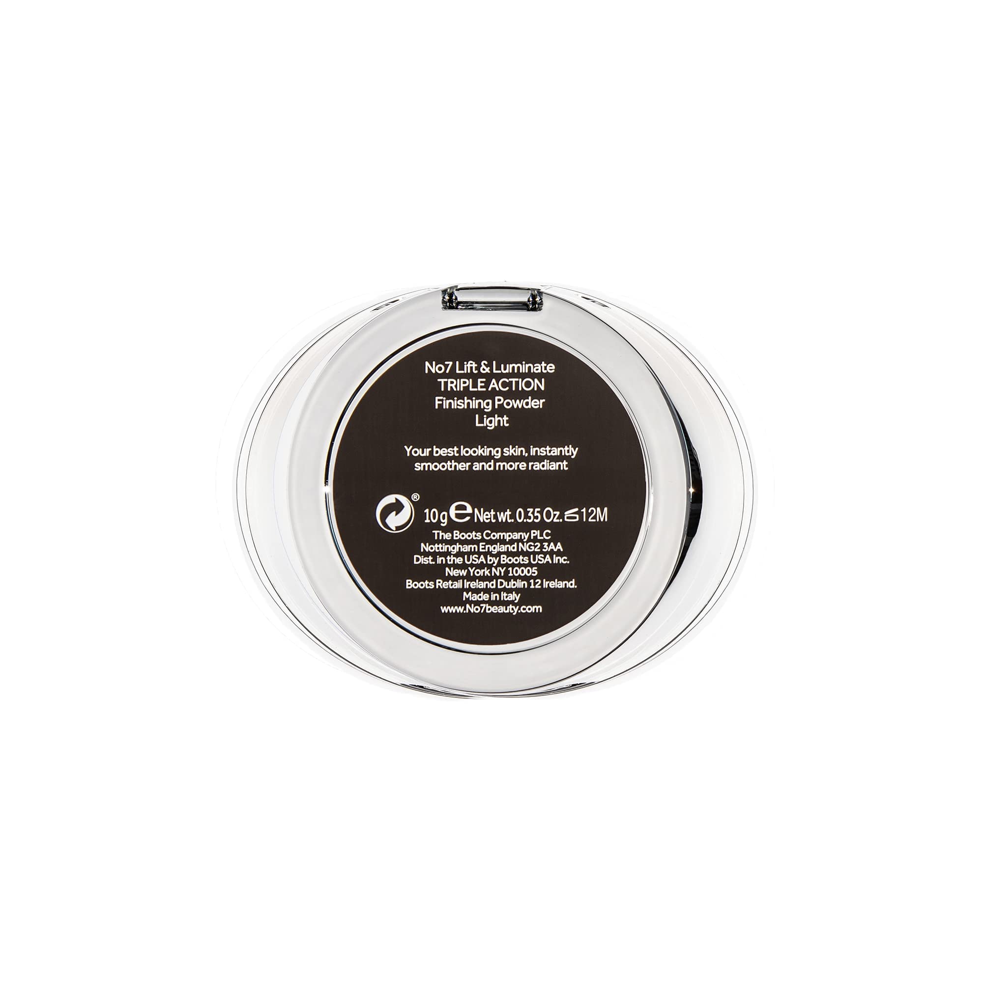 No7 Lift & Luminate Triple Action Powder - Light - Pressed Makeup Setting Powder For Face - Compact Setting Powder Reduces The A