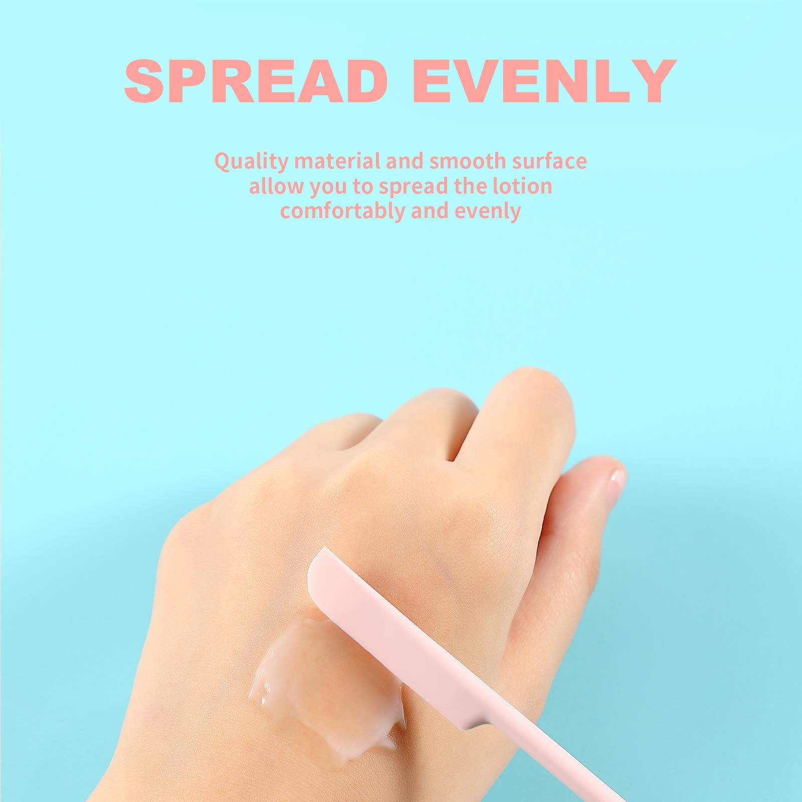 9 Pieces 3 Sizes Silicone Spatula for Beauty and Kitchen Silicone Makeup Spatula Silicone Bottle Scraper Spatula Lotion Spatula