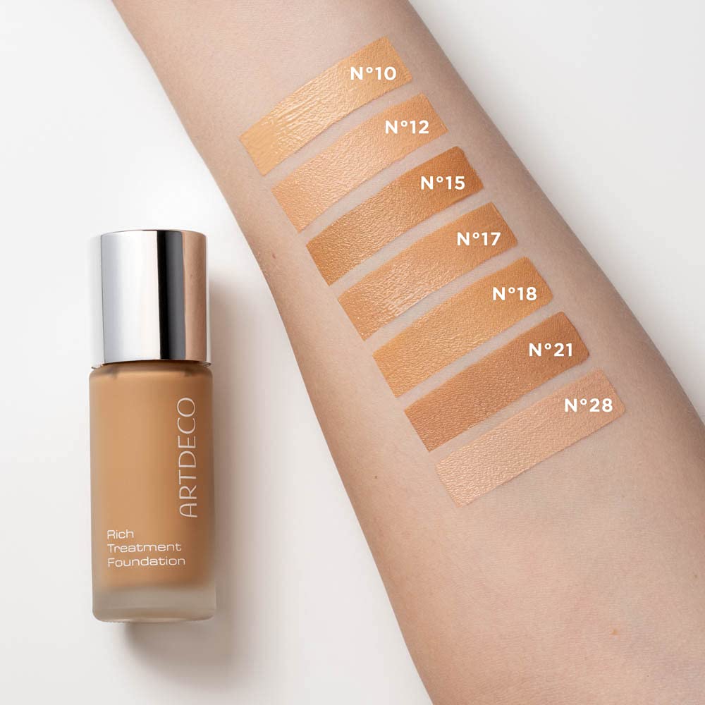 Artdeco Rich Treatment Foundation - Creamy Honey N17 - Conceals Imperfections & Creates Flawless Complexion - Long-Lasting - Eve
