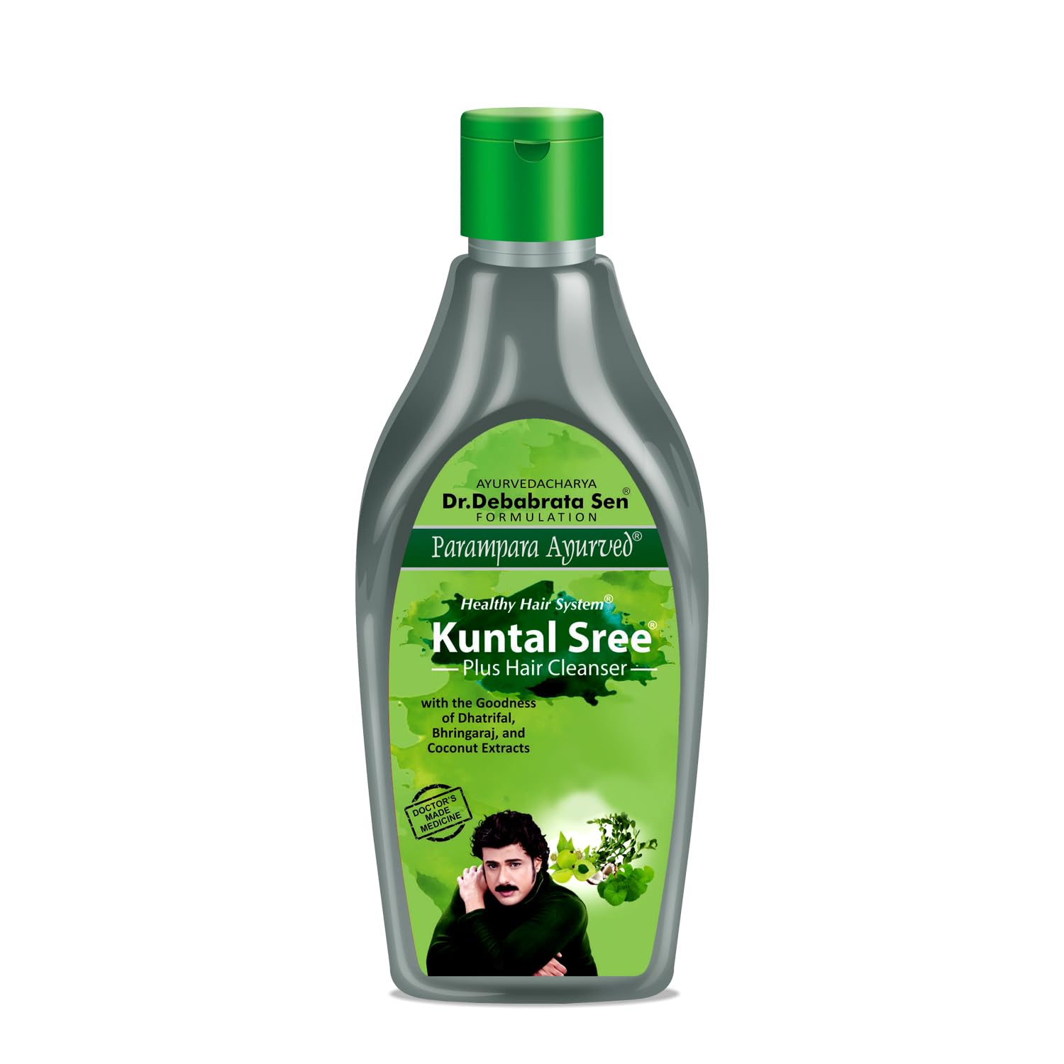 Parampara Ayurved Kuntal Sree Plus Hair Cleanser | Anti Hair Fall Herbal Shampoo | Enriched With Bhringraj, Amla, Almond Oil Joj