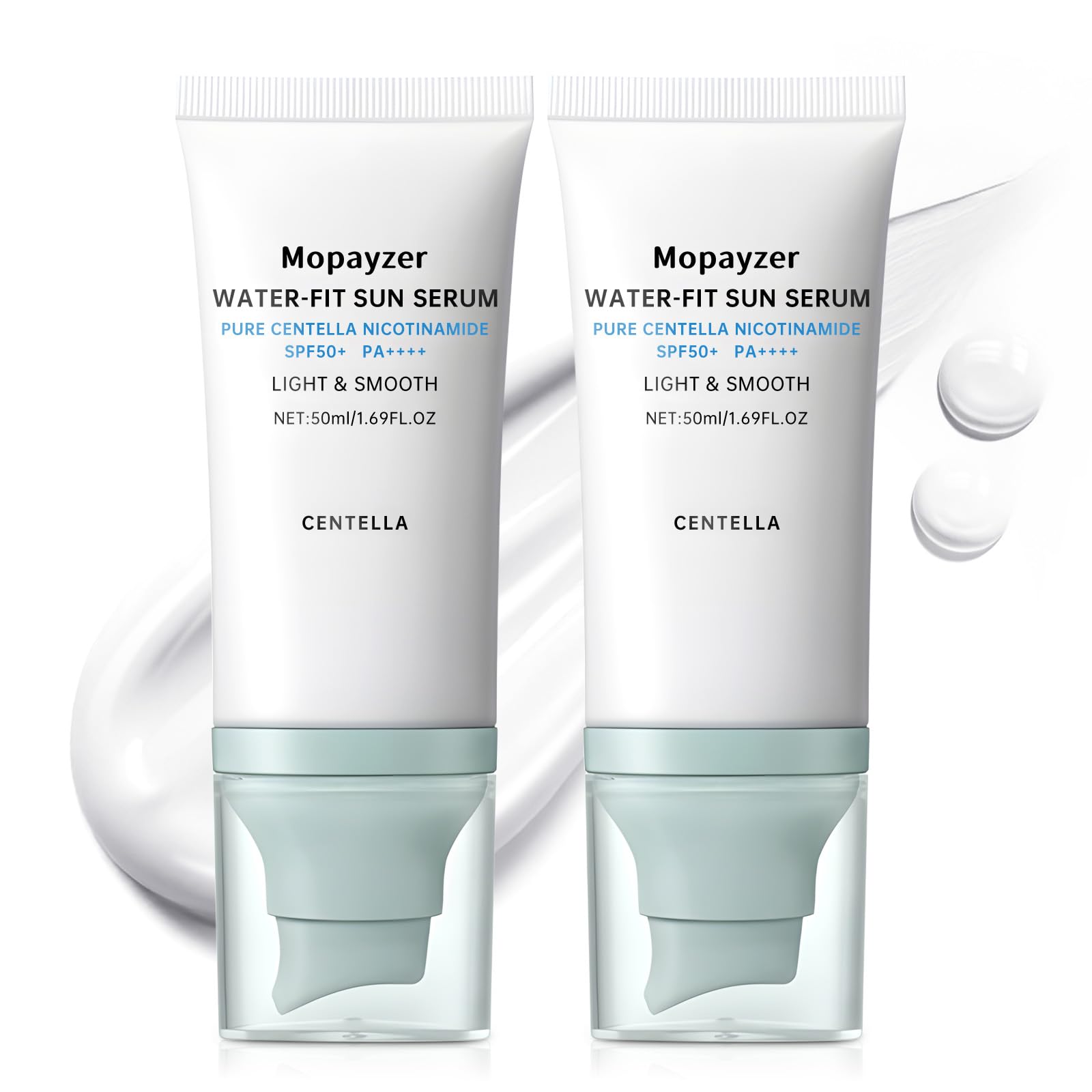 Centella Sunscreen SPF 50, Sunscreen for Face, Water Resistant Strong UV Protection No White Cast, Centella Madagascar Face Sun 