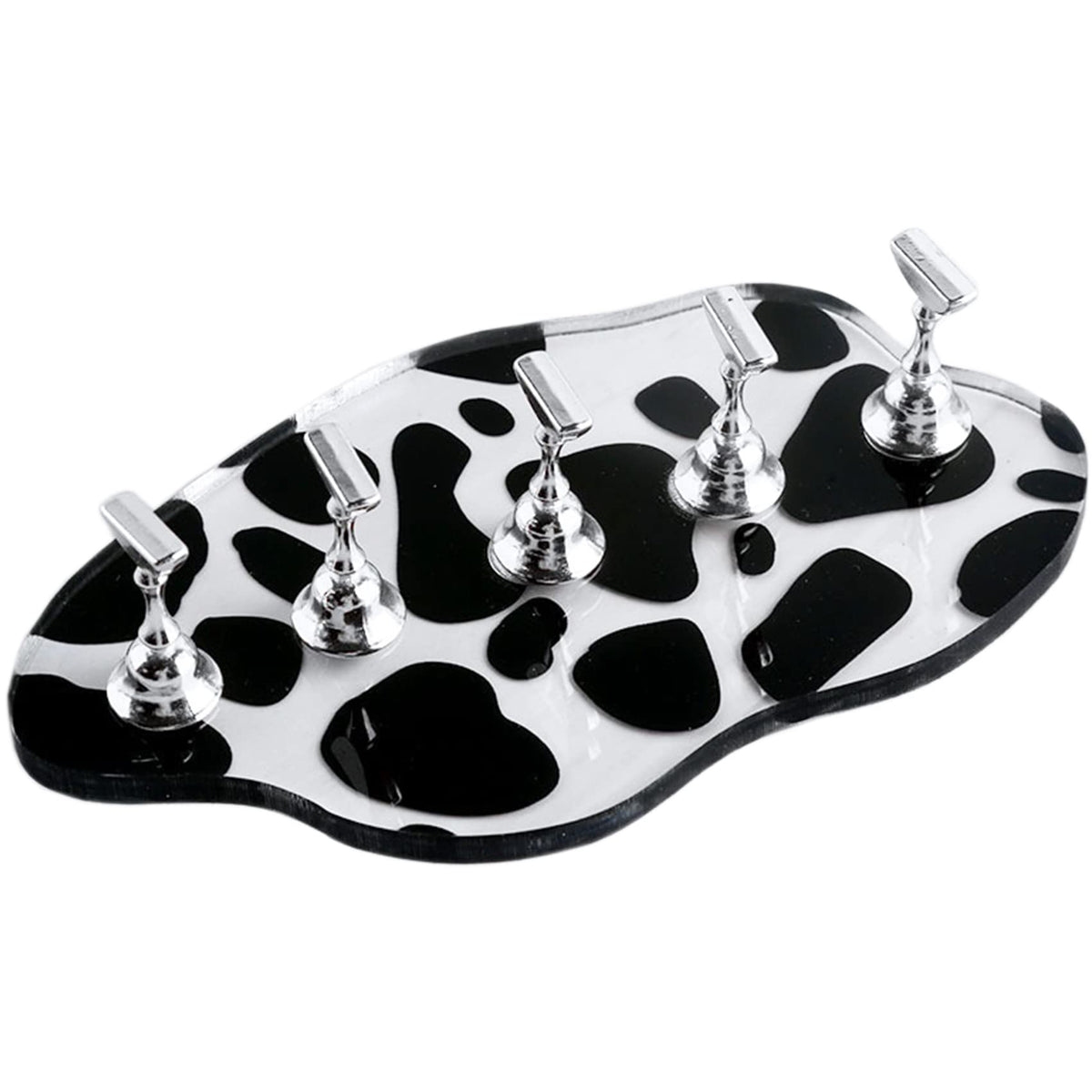 Zoqini 1Set Acrylic Nail Stand Nail Holder For Painting Nail Durable Alloy Nail Holder Nail Display Stand Nail Practice Nail Tip