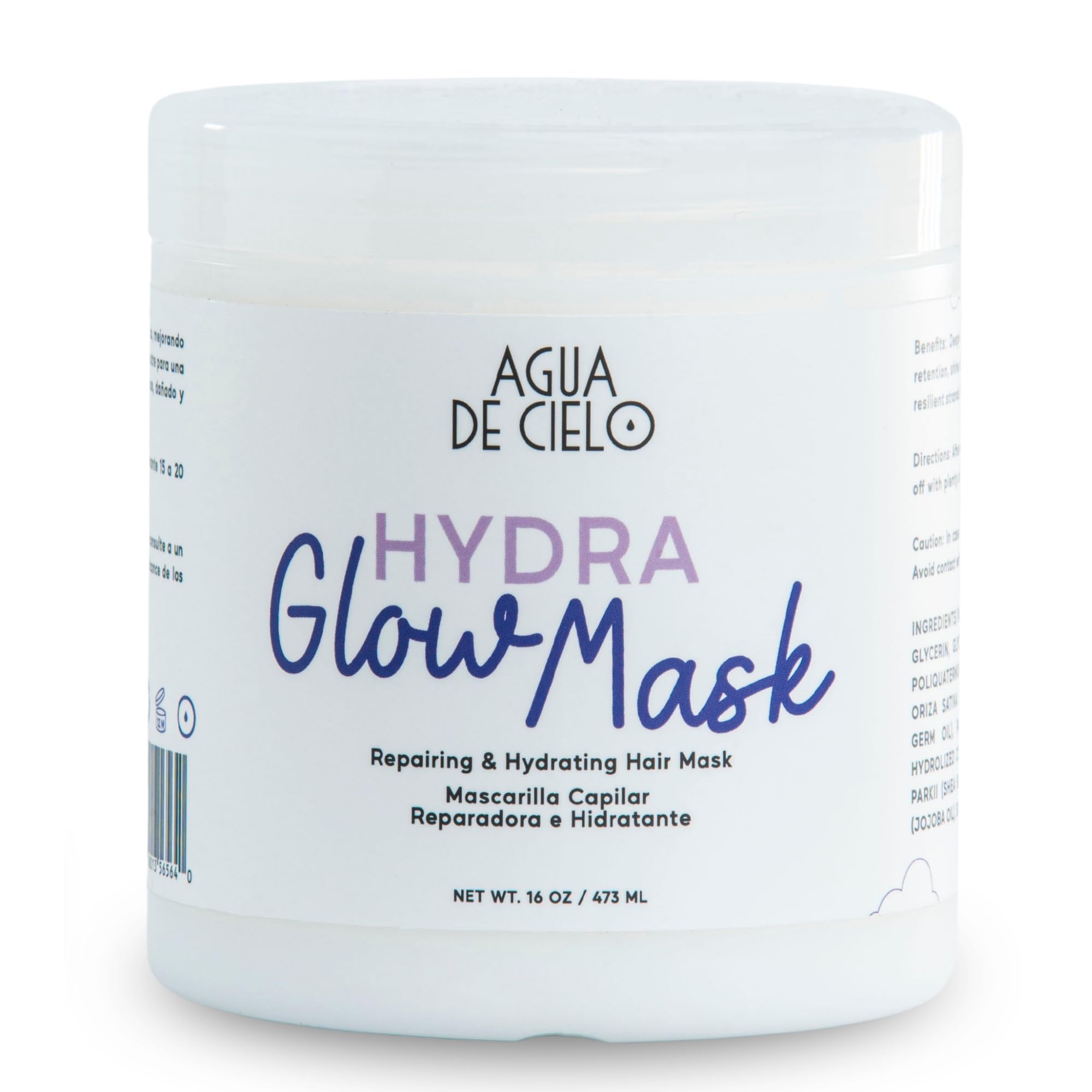 Agua de Cielo Hydra Glow Mask  Deep Conditioning Hair Mask, 16 oz