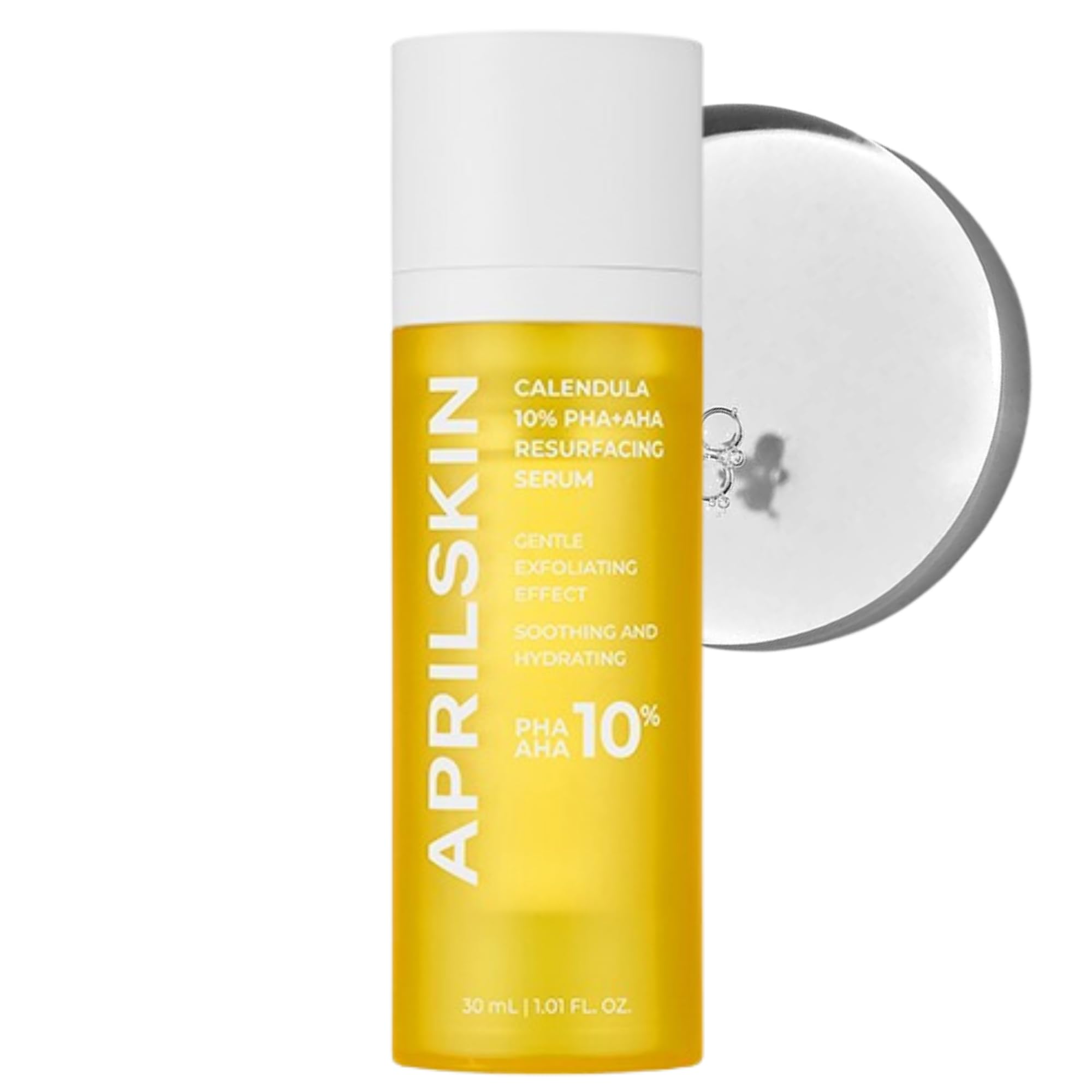 APRILSKIN Calendula10% PHA+AHA Resurfacing Serum | Vegan, Cruelty-Free | Dry, sensitive, acne-prone skin