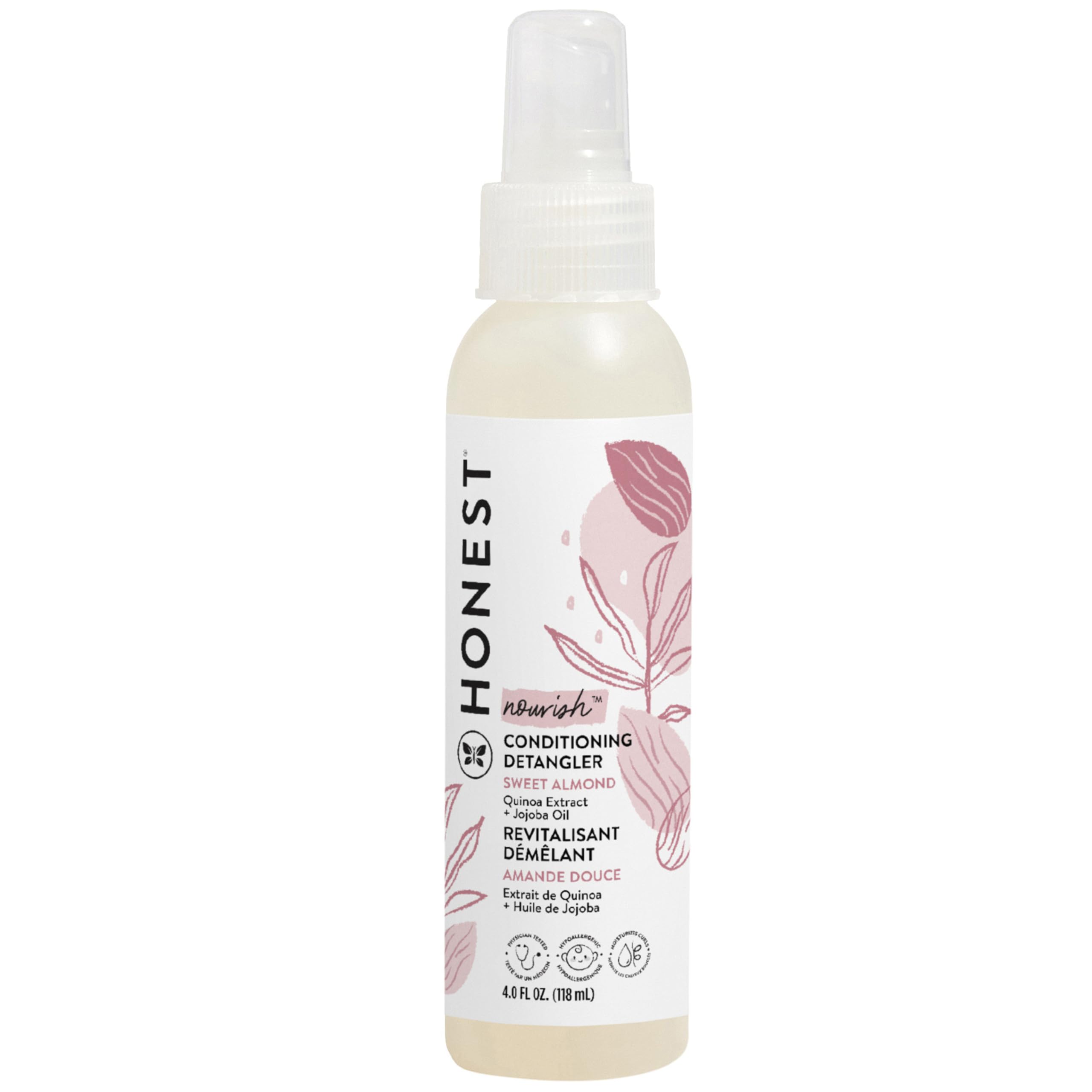 The Honest Company Conditioning Hair Detangler , Leave-In Conditioner + Fortifying Spray , Tear-Free, Cruelty-Free, Hypoallergen