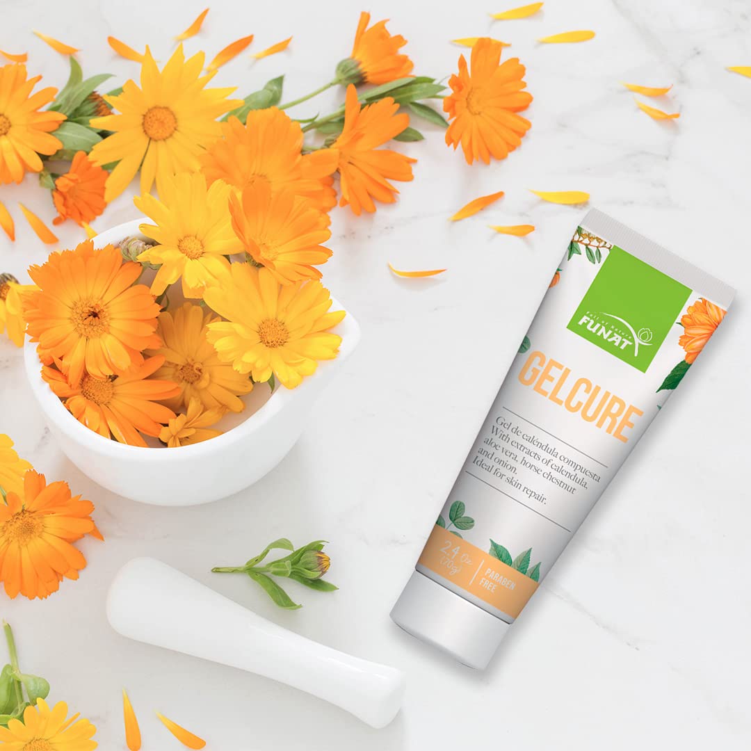 FULL OF NATURE FUNAT Calendula Aloe Vera Skin Repair Body and Face Lotion Moisturising Cream Therapy Treatment Reparador Paraben